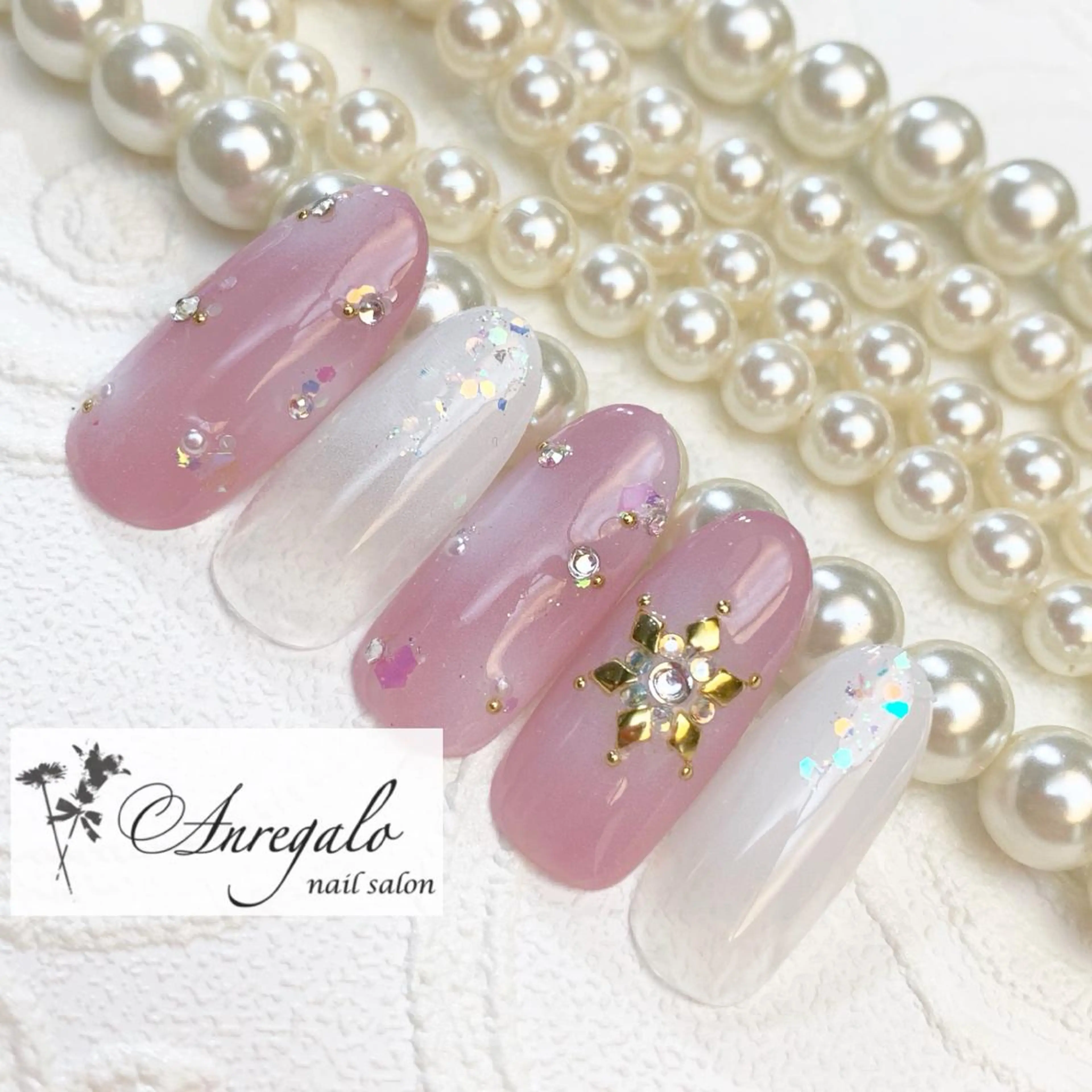 ネイル ジェルネイル nail salon Anregalo《アンレガロ》所属・橋本 麻未のネイルデザイン