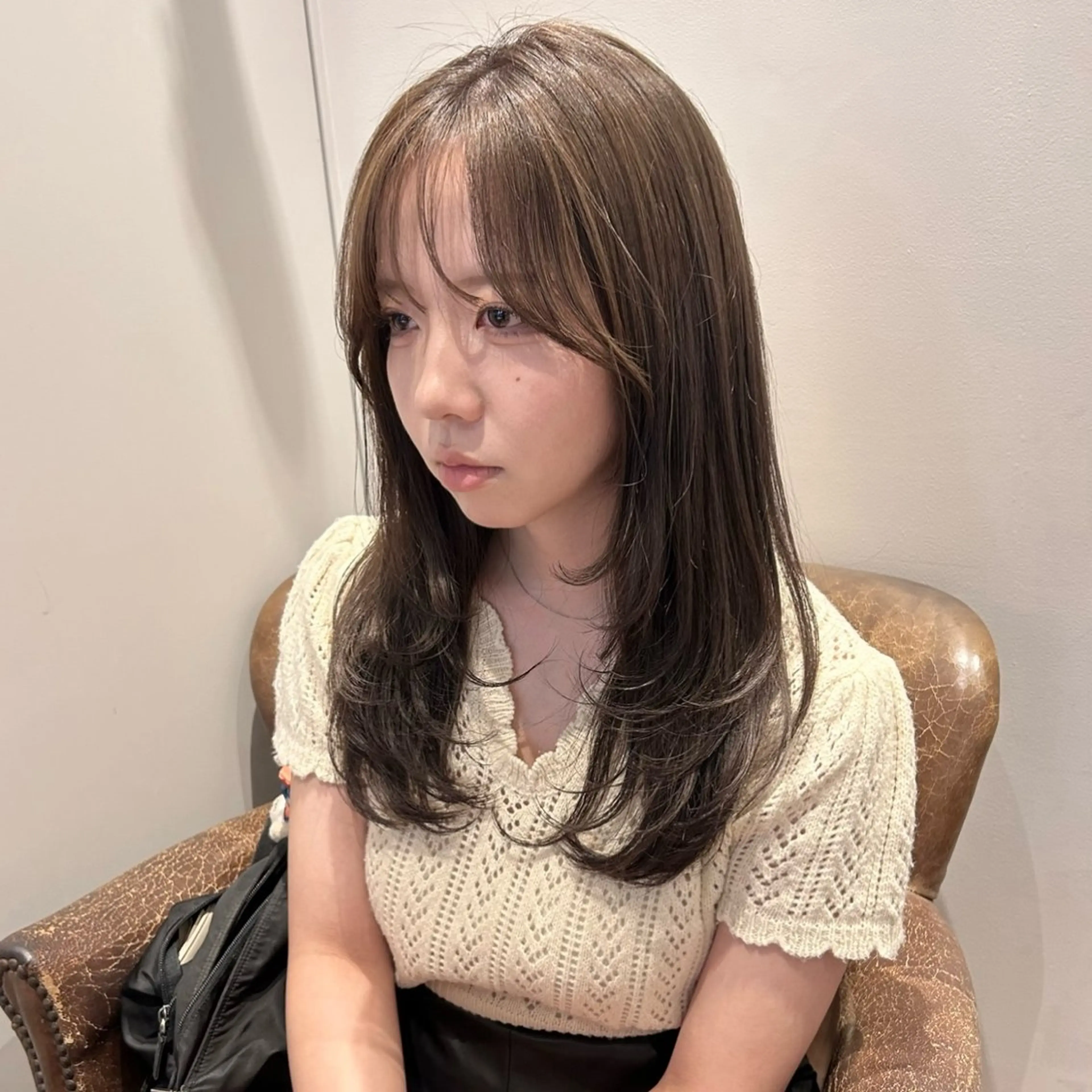 ロング レイヤーカット カット ヘアカラー トリートメント 透明感カラー/ 髪質改善✨️💞萌愛のヘアスタイル