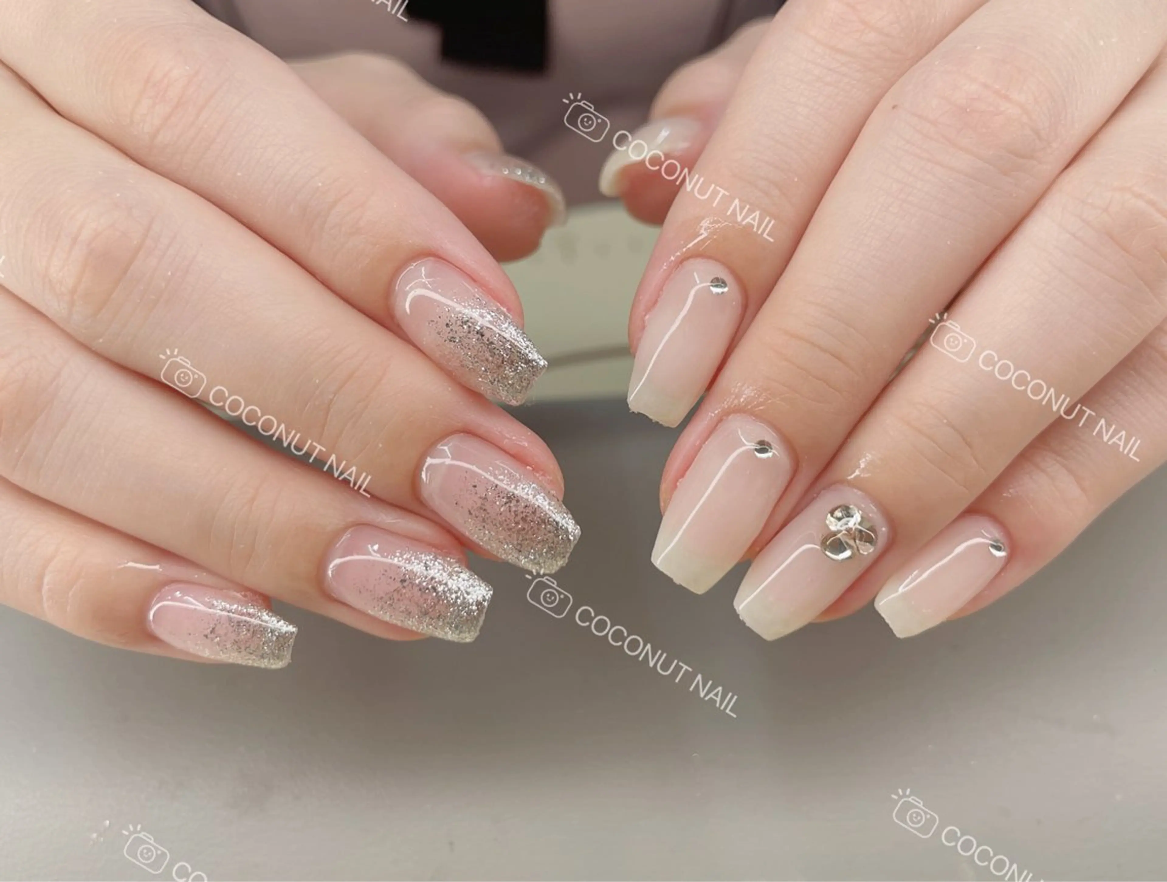 ネイル ハンドネイル 神田 ココナッツのネイルデザイン