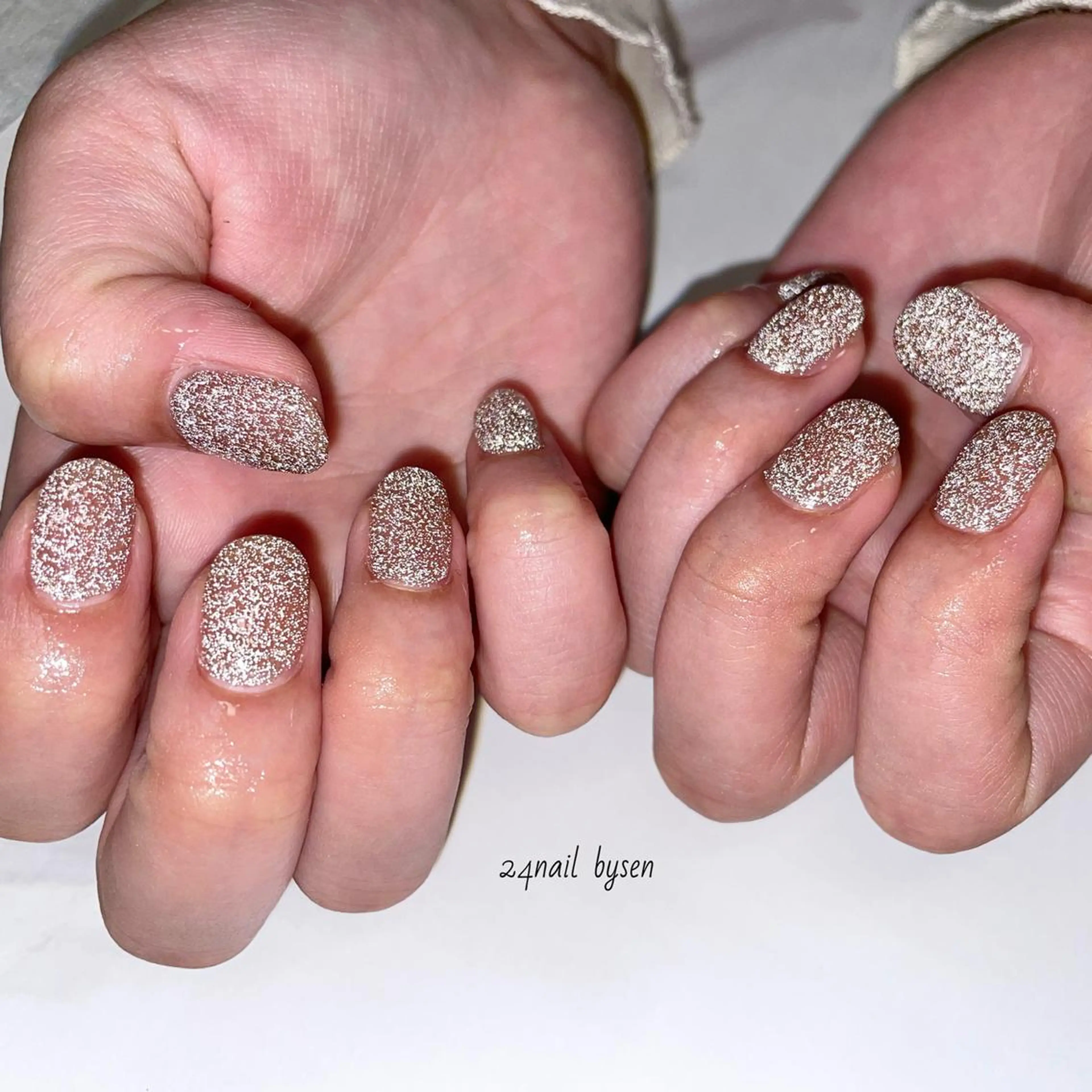 ネイル フラッシュネイル ワンカラーネイル ハンドネイル Atelier by 24nail/Ayaのネイルデザイン