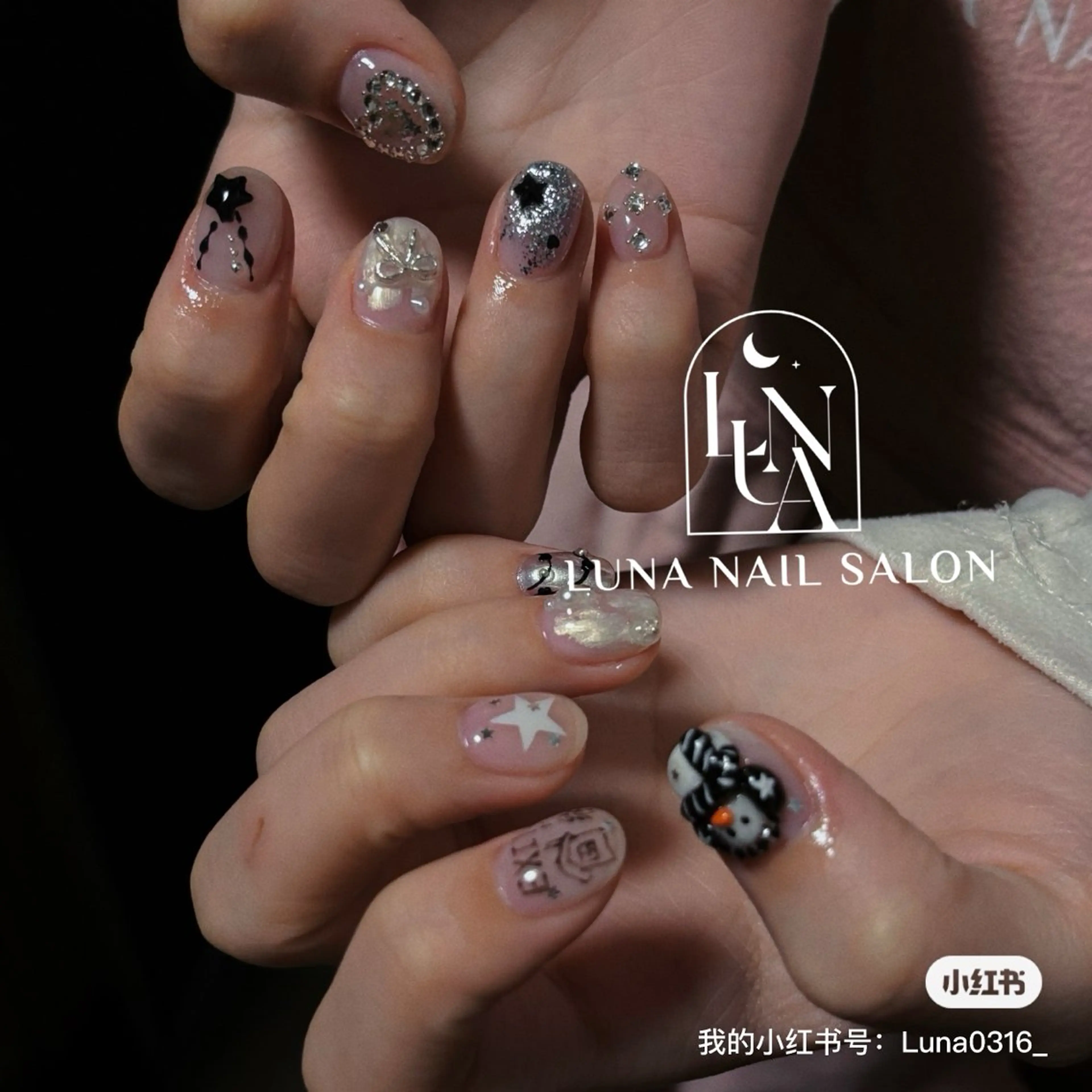 ネイル アートネイル フレンチネイル ジェルネイル ガラスフレンチ 韓国ネイル ハンドネイル LUNA nailsalon2のネイルデザイン