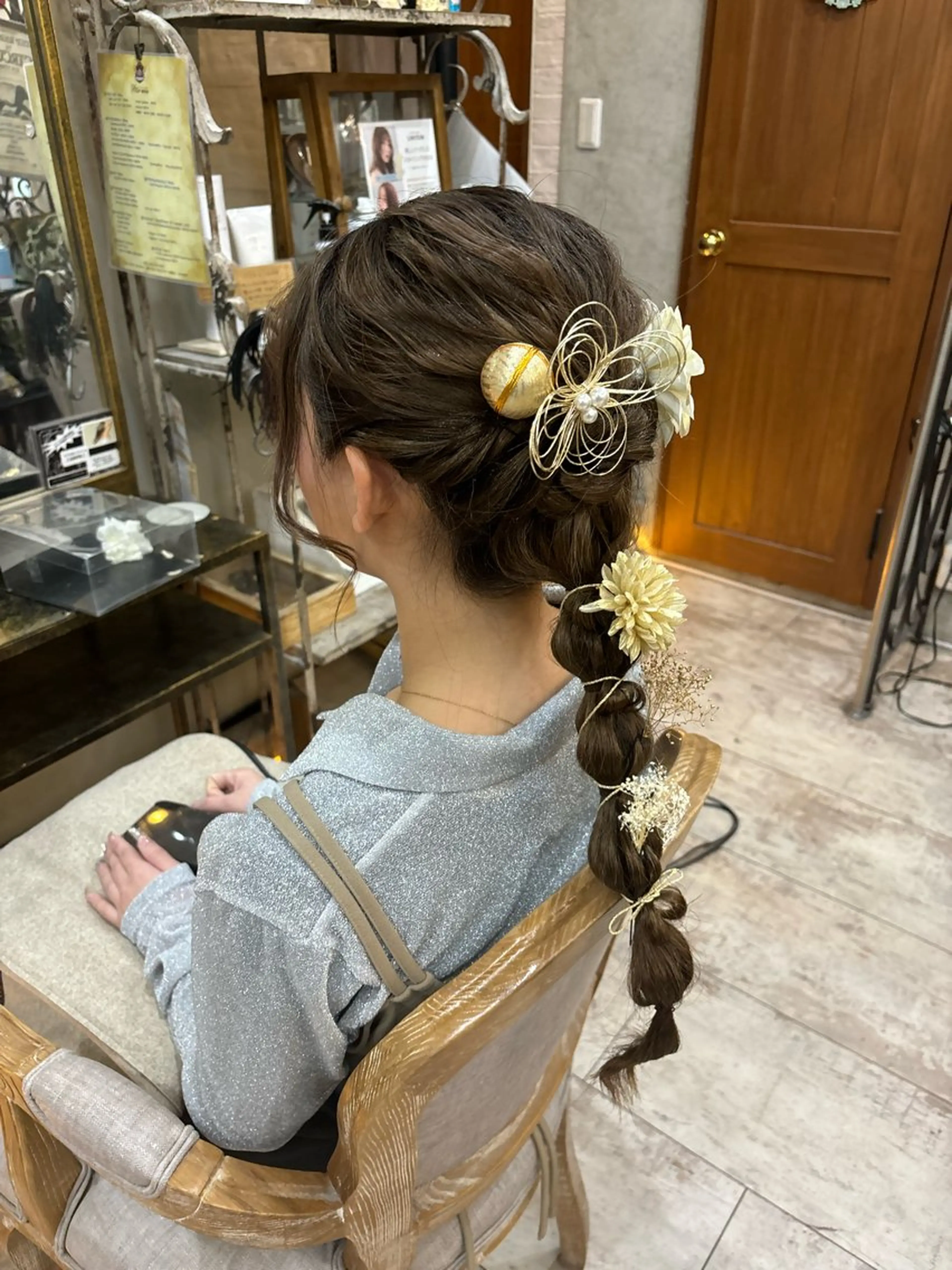 ヘアアレンジ ヘアセット メンズ/ヘアセット/ 顔周りレイヤー/💶のヘアスタイル