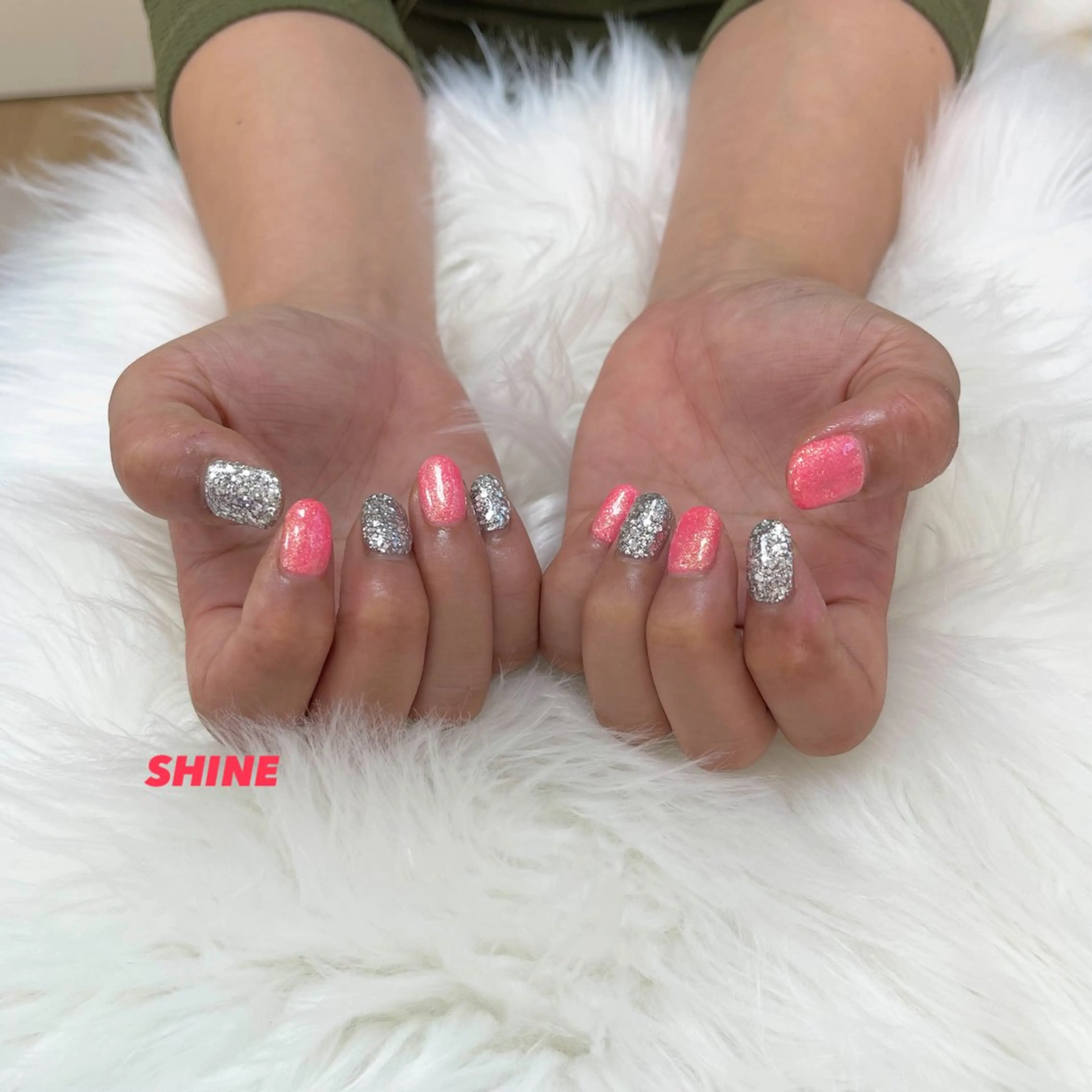 ネイル ワンカラーネイル ピンク SHINE nail salonのネイルデザイン