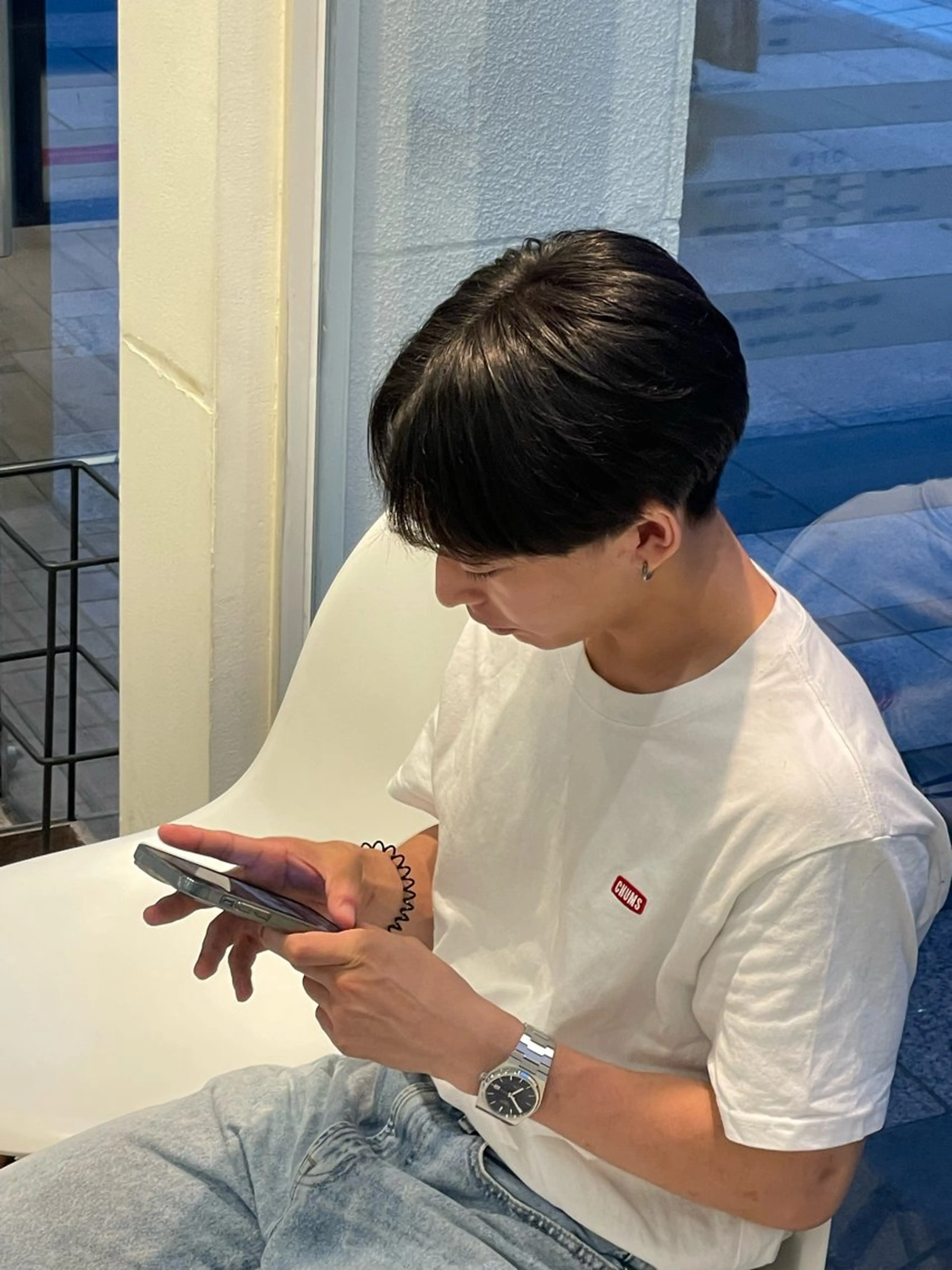 ショート メンズ メンズ韓国風 韓国マッシュ マッシュ 韓国風ヘア カット パーマ/フェード🔥 佐々木波人のヘアスタイル