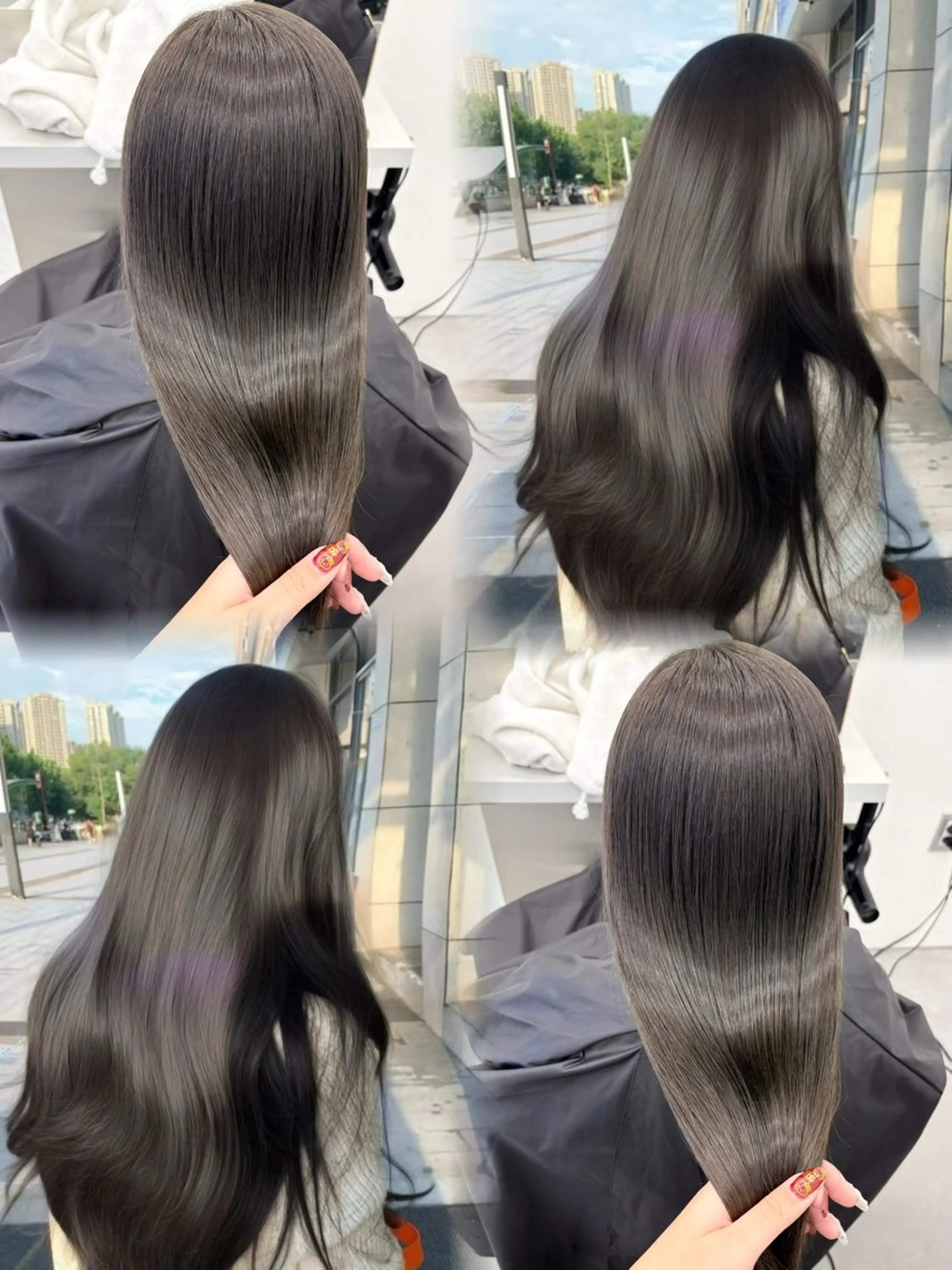 ロング カラー ブリーチ 透明感カラー ダブルカラー ブリーチなしカラー ロング ヘアカラー GOTODAYシェアサロン所属・天野 利咲のヘアスタイル