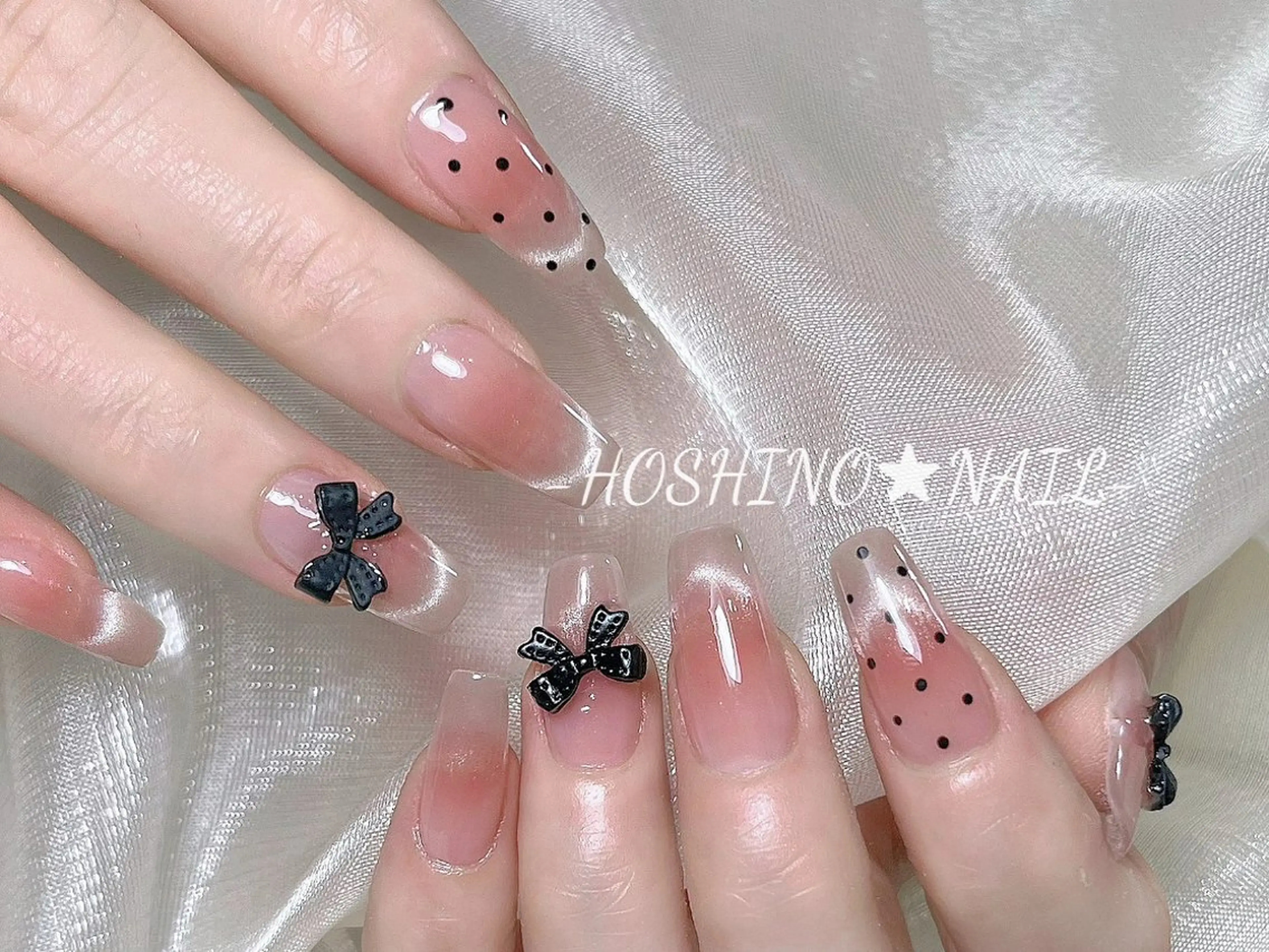 ネイル オーロラネイル チークネイル ドット フットネイル フレンチネイル ハンドネイル ★HOSHINO NAIL★新宿店のネイルデザイン