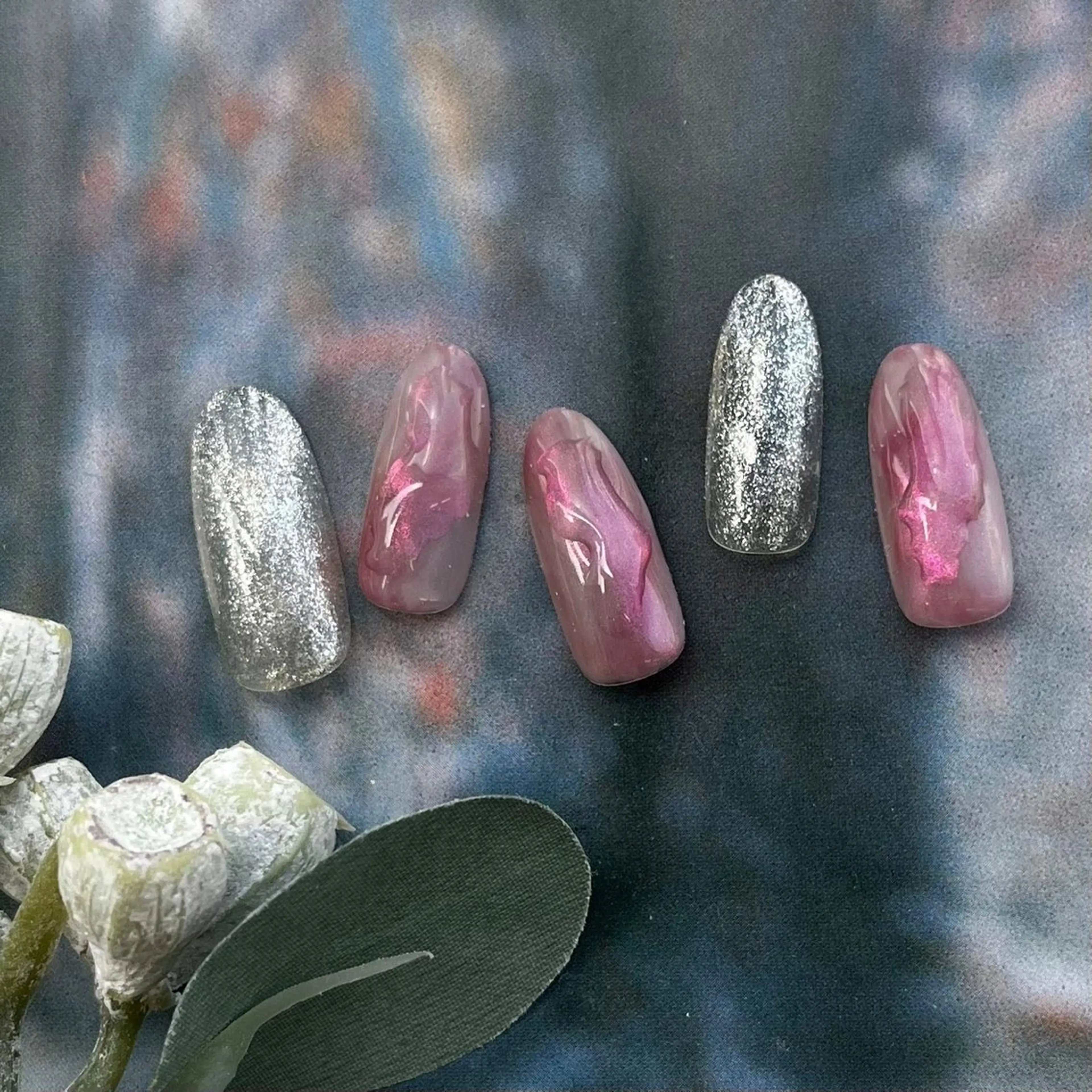 ネイル アートネイル ニュアンスネイル ネイルチップ ハンドネイル ⭐︎休業中の練習⭐︎ JNA認定講師髙橋のネイルデザイン