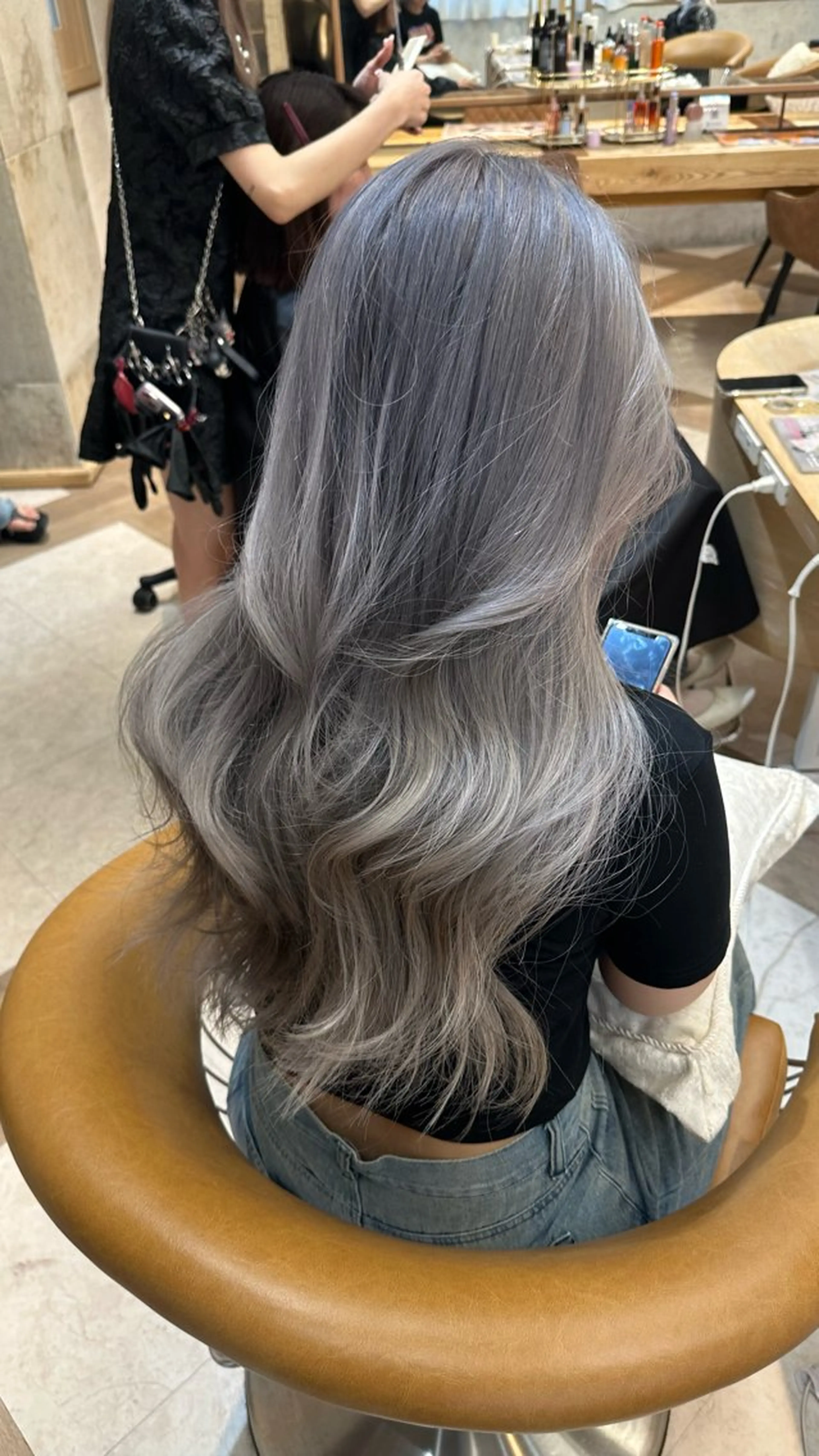 【ミニモ学割‼️】90%ダメージレス！ケアブリーチ➕オンカラー（1stepトリートメント付き）の写真