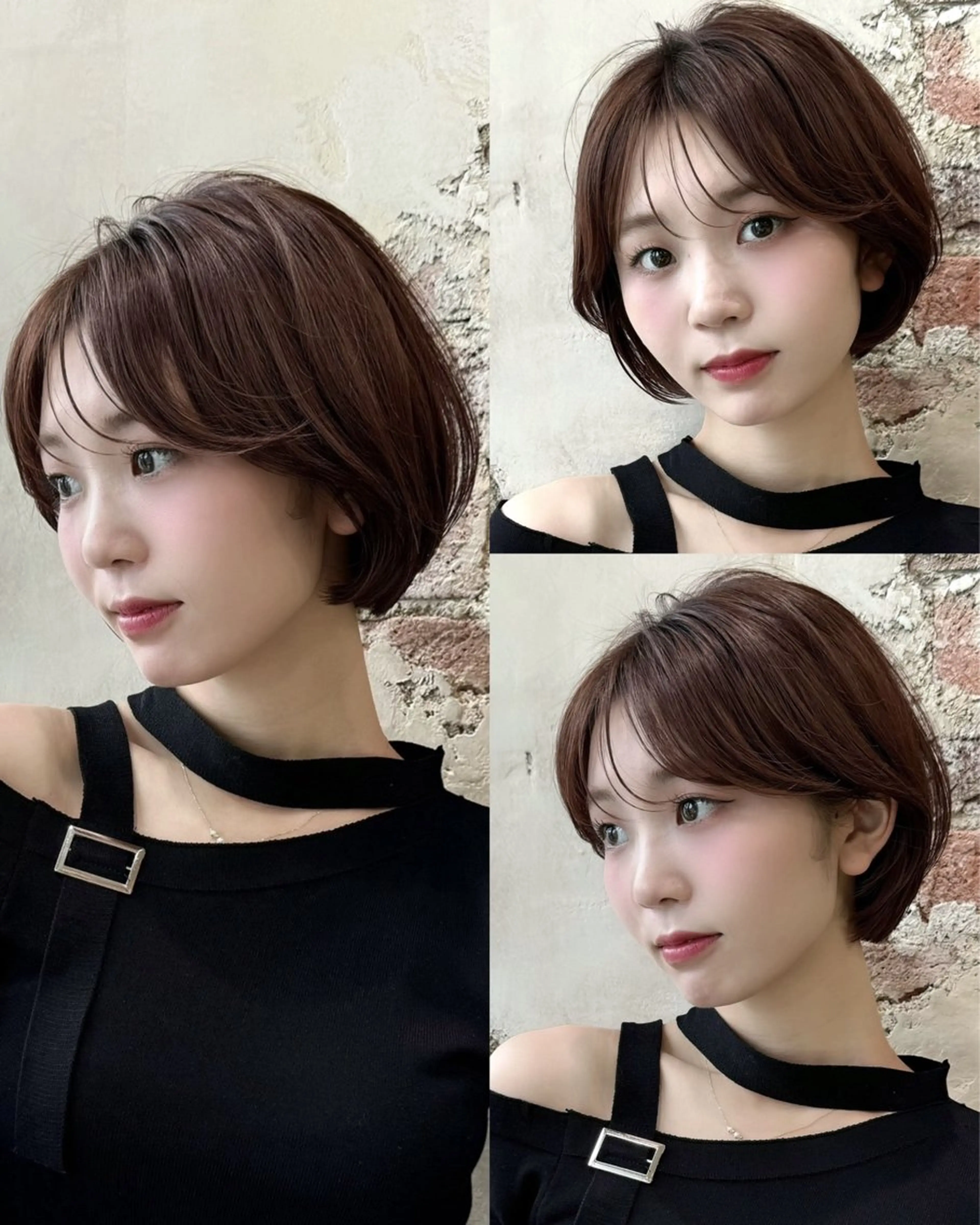 ショート カラー カット ヘアカラー トリートメント 💍新宿ショート 💍岩田莉奈のヘアスタイル