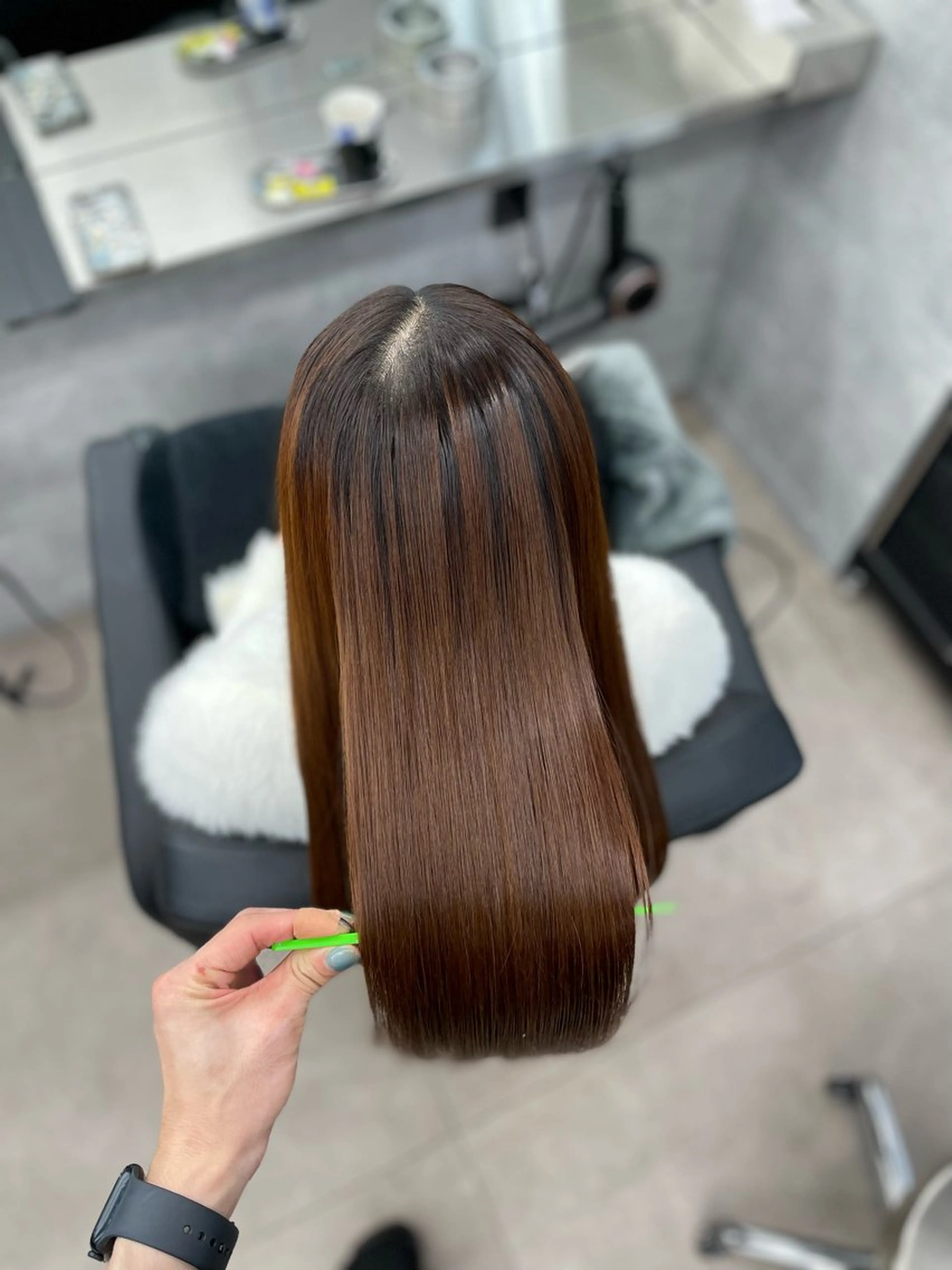 ロング カット 縮毛矯正 トリートメント CYNTHIADUE 店長｜ IRISUのヘアスタイル