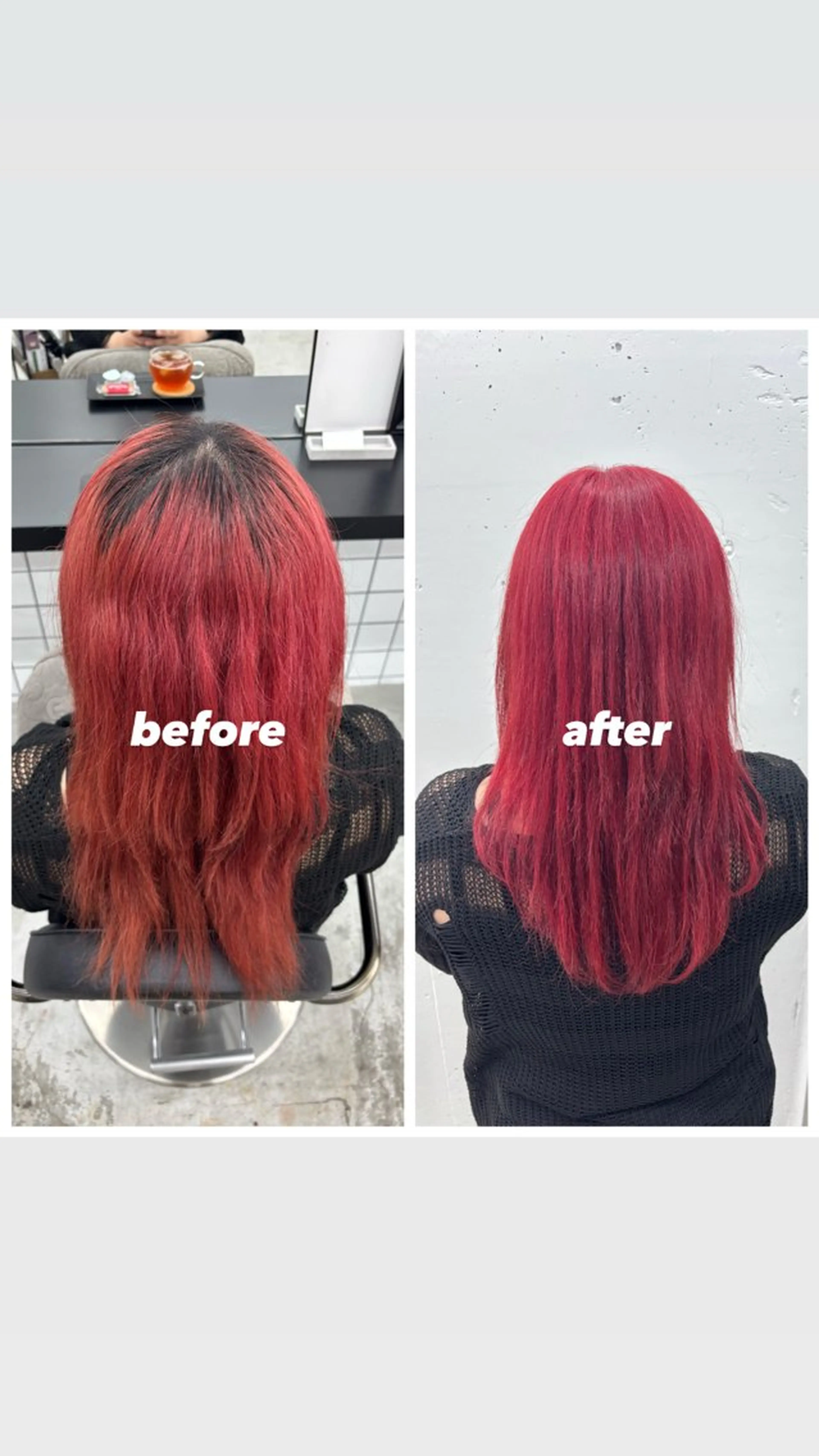 ロング カラー ピンクカラー レッドカラー ヘアカラー トリートメント ヘッドスパ 🌼あいり🌼 JILLSTUDIOのヘアスタイル