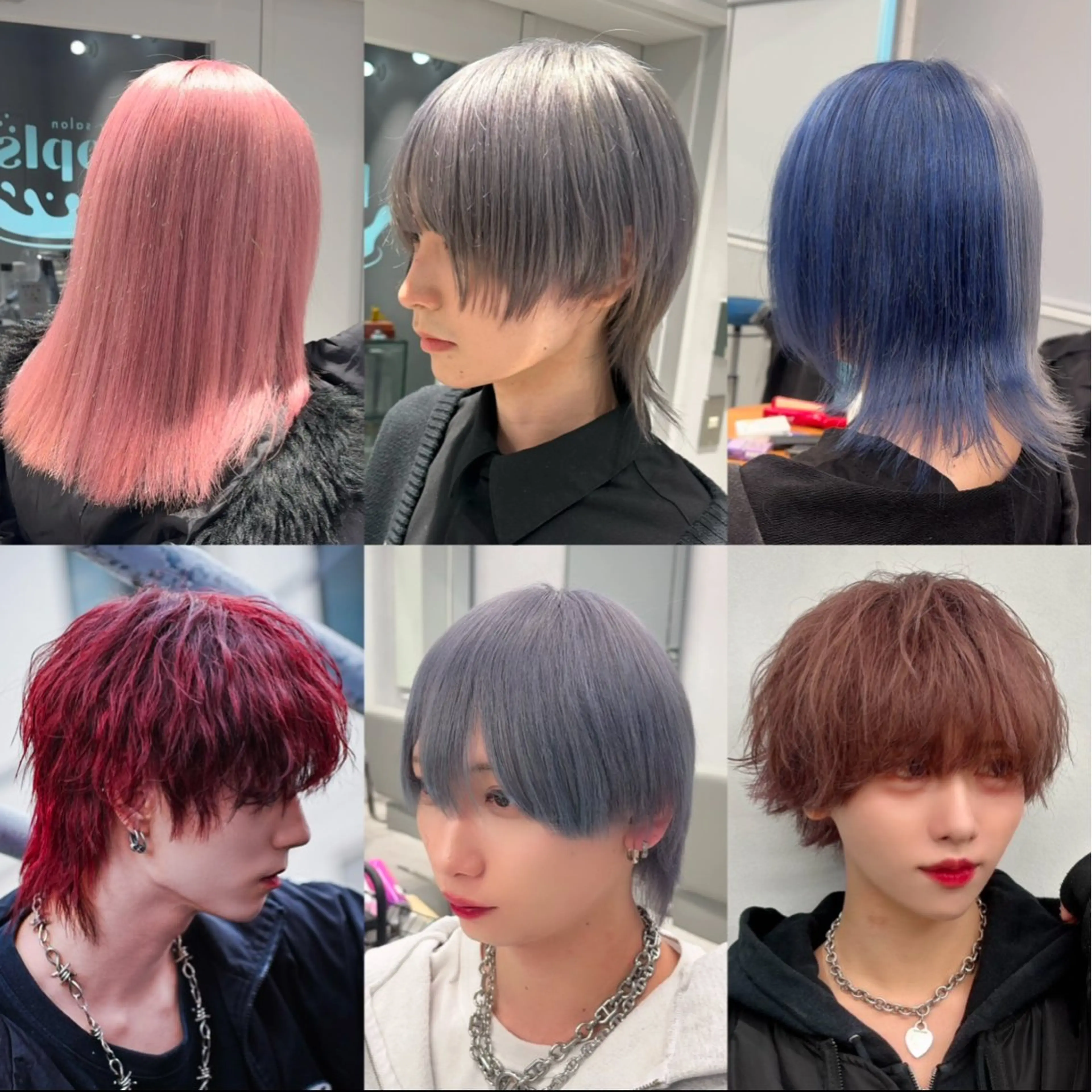 カラー ベージュカラー ブリーチ ブロンド ケアブリーチ ダブルカラー ウルフカット指名 No. 1橘しゅうとのヘアスタイル