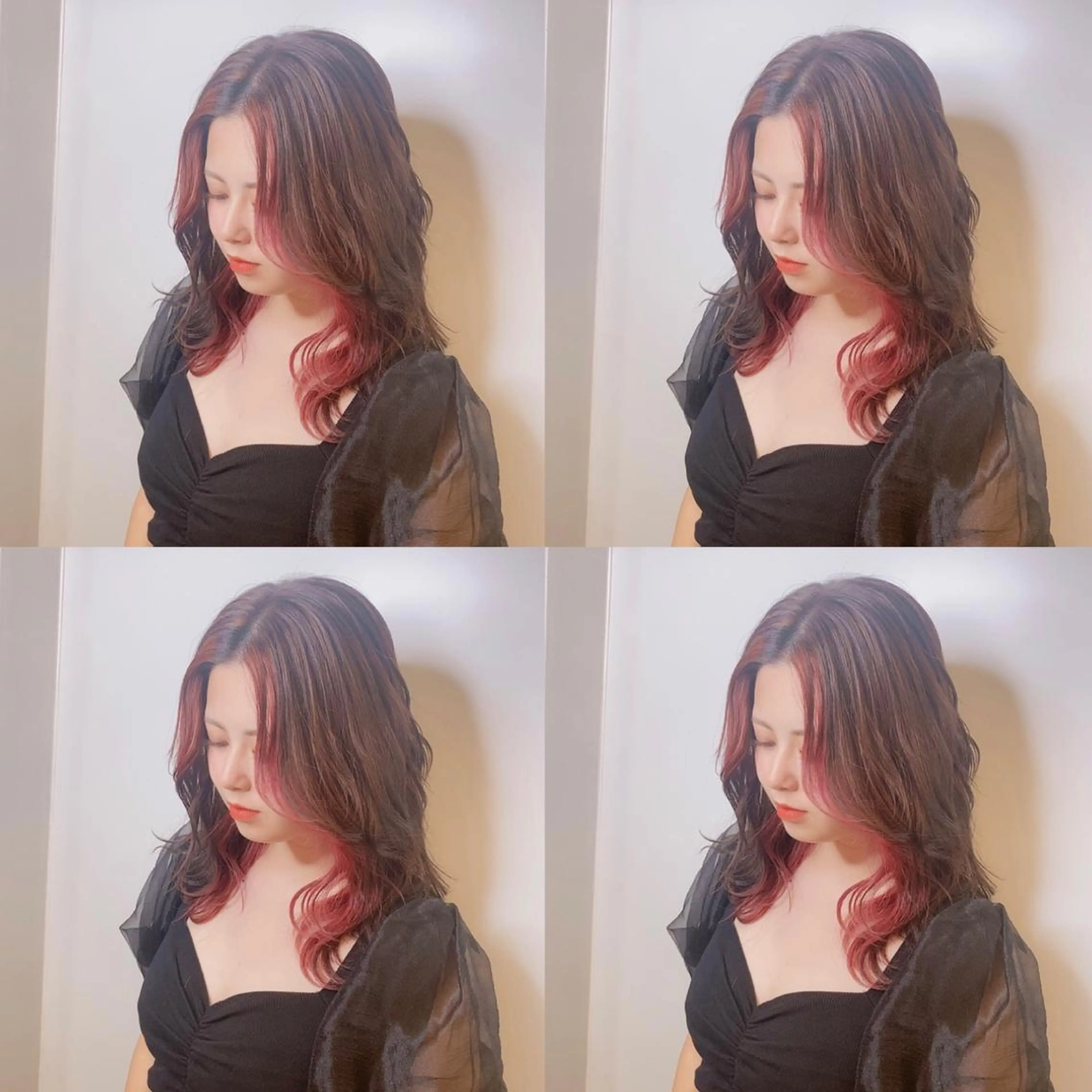 セミロング カラー ヘアカラー トリートメント 【カラー指名No 1✨】HIBIKIのヘアスタイル