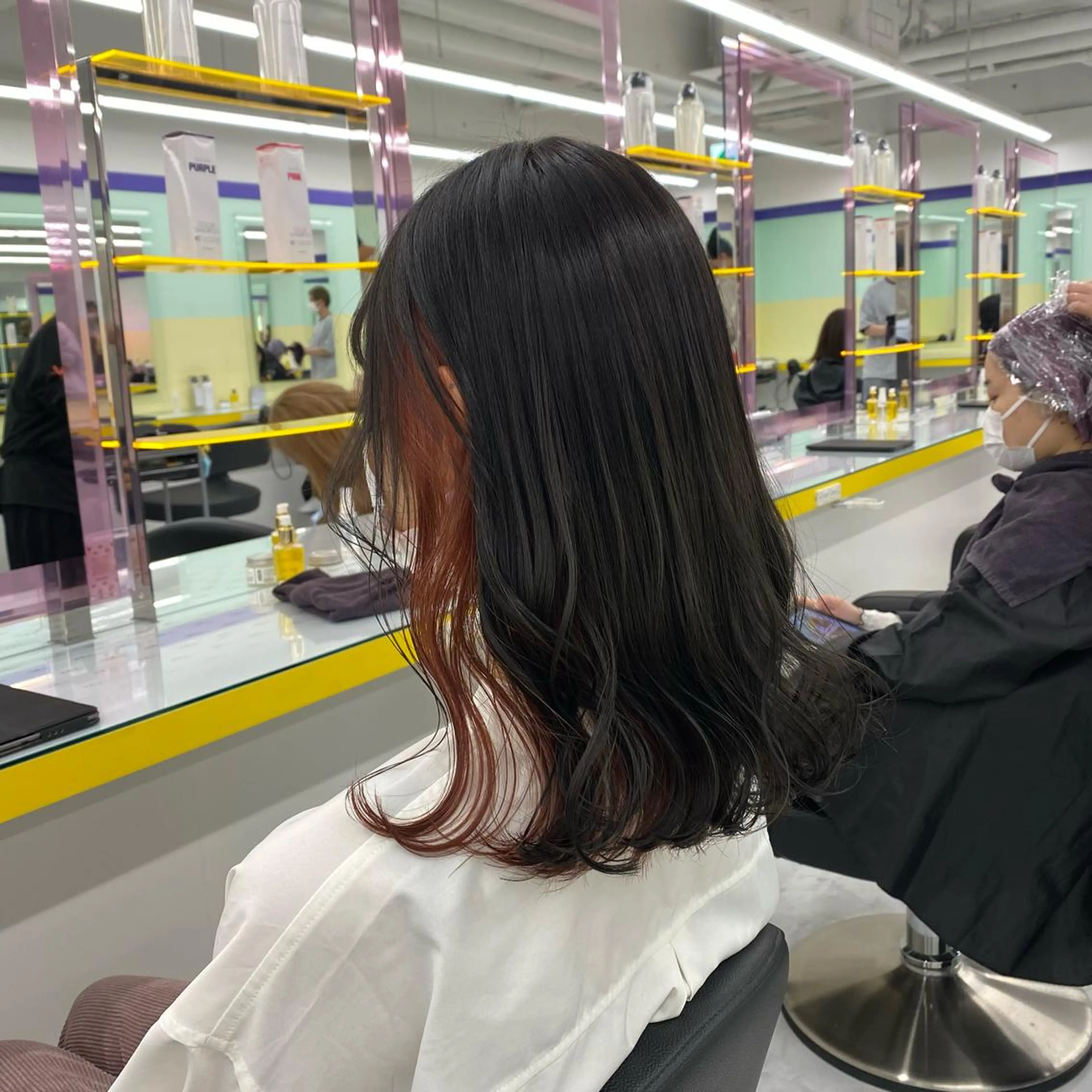 セミロング カラー ヘアアレンジ GOTODAY shair salon 横浜mare店所属・透明感抜群カラー mai🍑♡のヘアスタイル