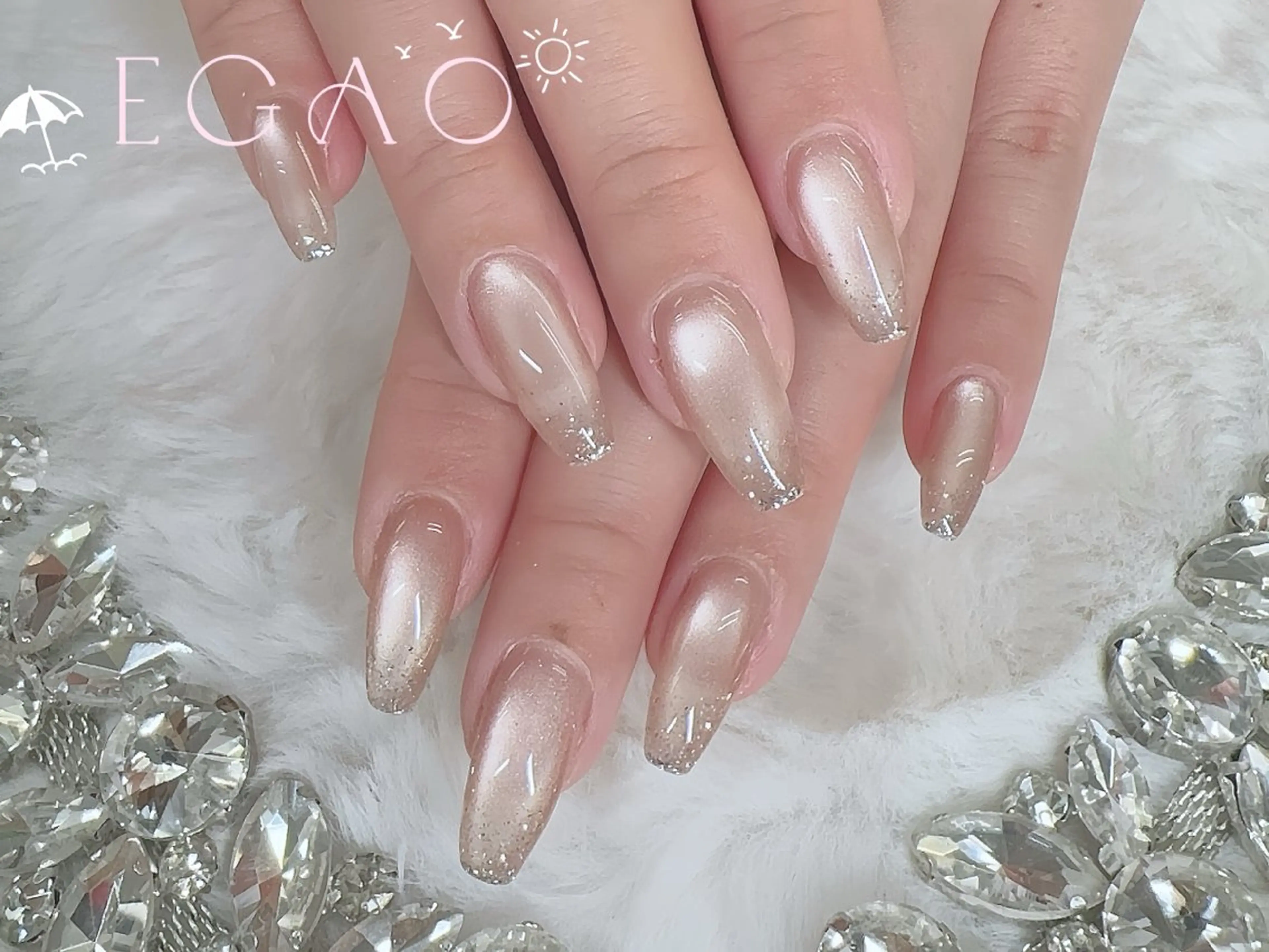 ネイル アートネイル フットネイル フレンチネイル ジェルネイル グラデーション ハンドネイル Egao Nail Salonのネイルデザイン