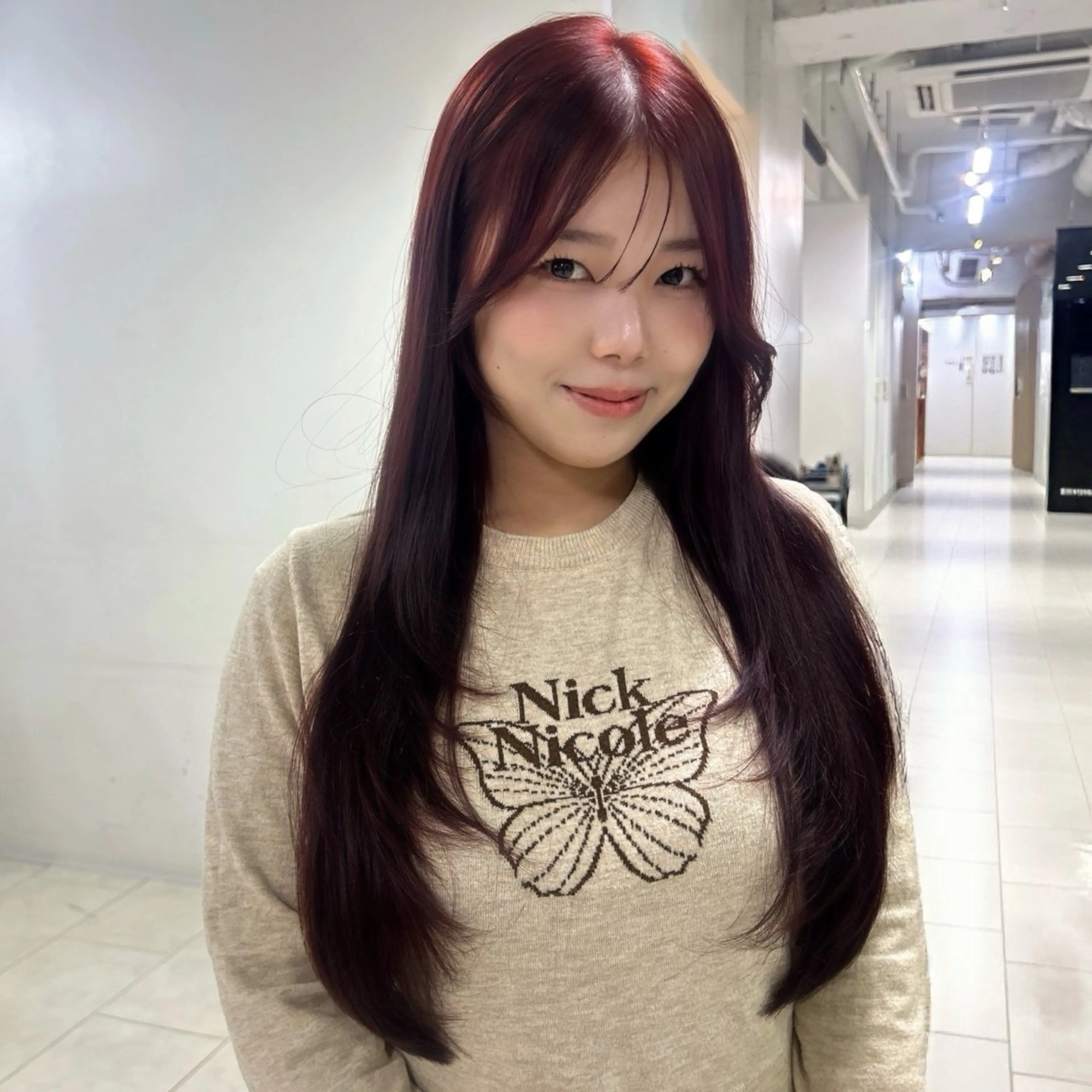 【シャンプーブロー込み🫧／透明感💡／カットfree🪄】ブリーチ無しダブルカラー＋カット＋3stepトリートメントの写真