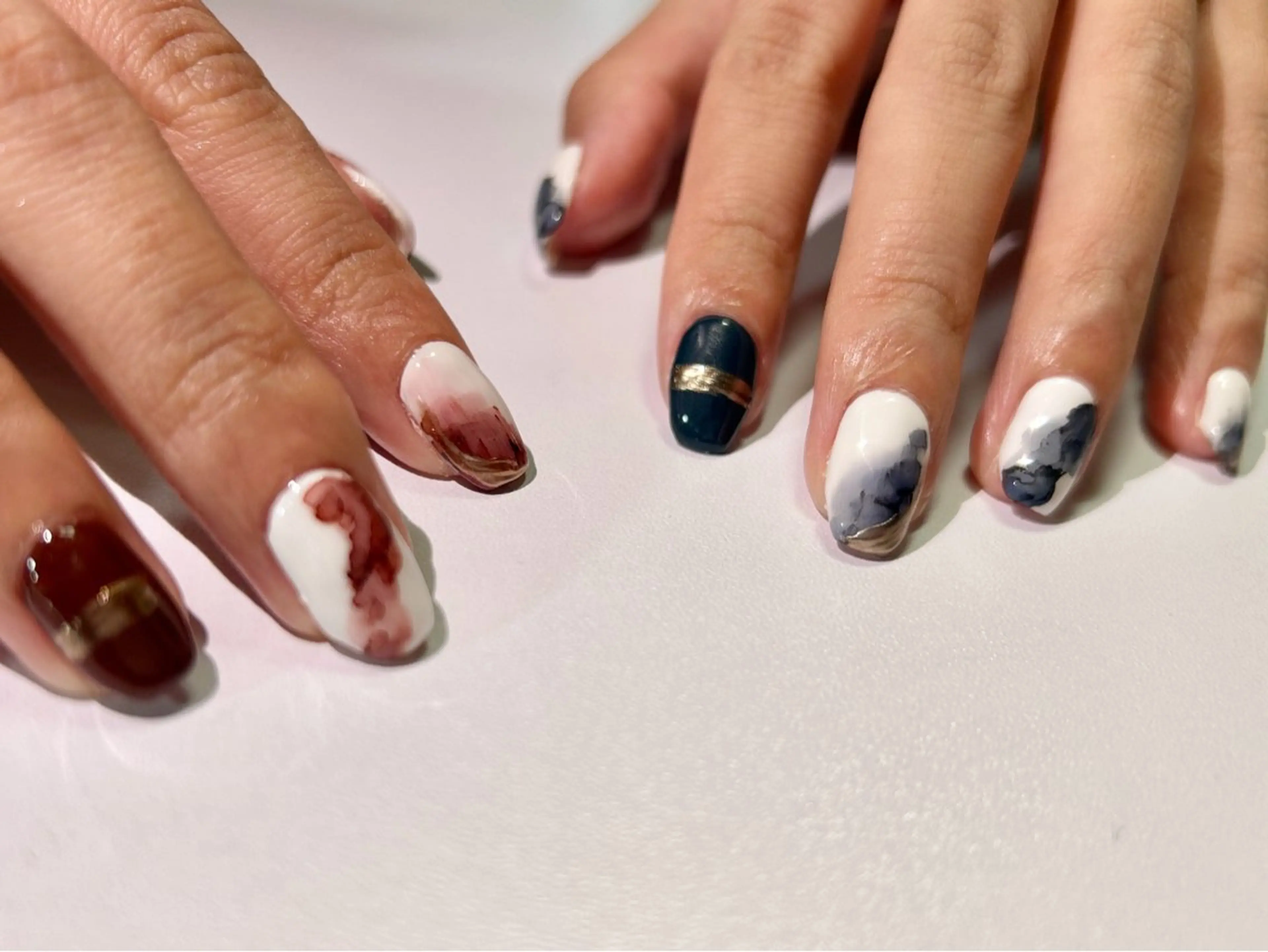 ネイル ニュアンスネイル ハンドネイル Forca total studio所属・Forca Airaのネイルデザイン