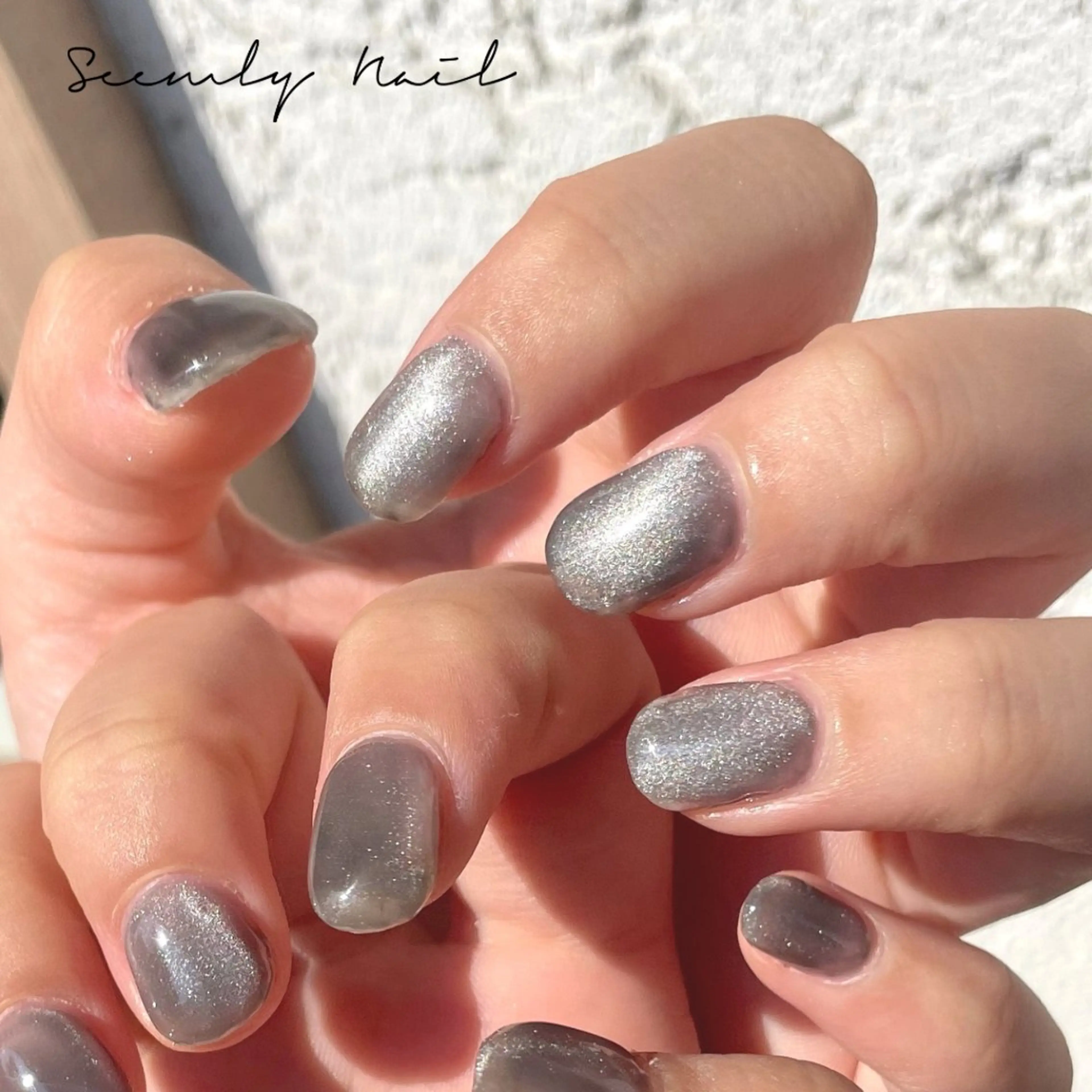 ネイル アートネイル フラワーネイル ジェルネイル マグネットネイル パラジェル Seemly 千田町店所属・フラワーパラジェル 🌸シームリーエミのネイルデザイン