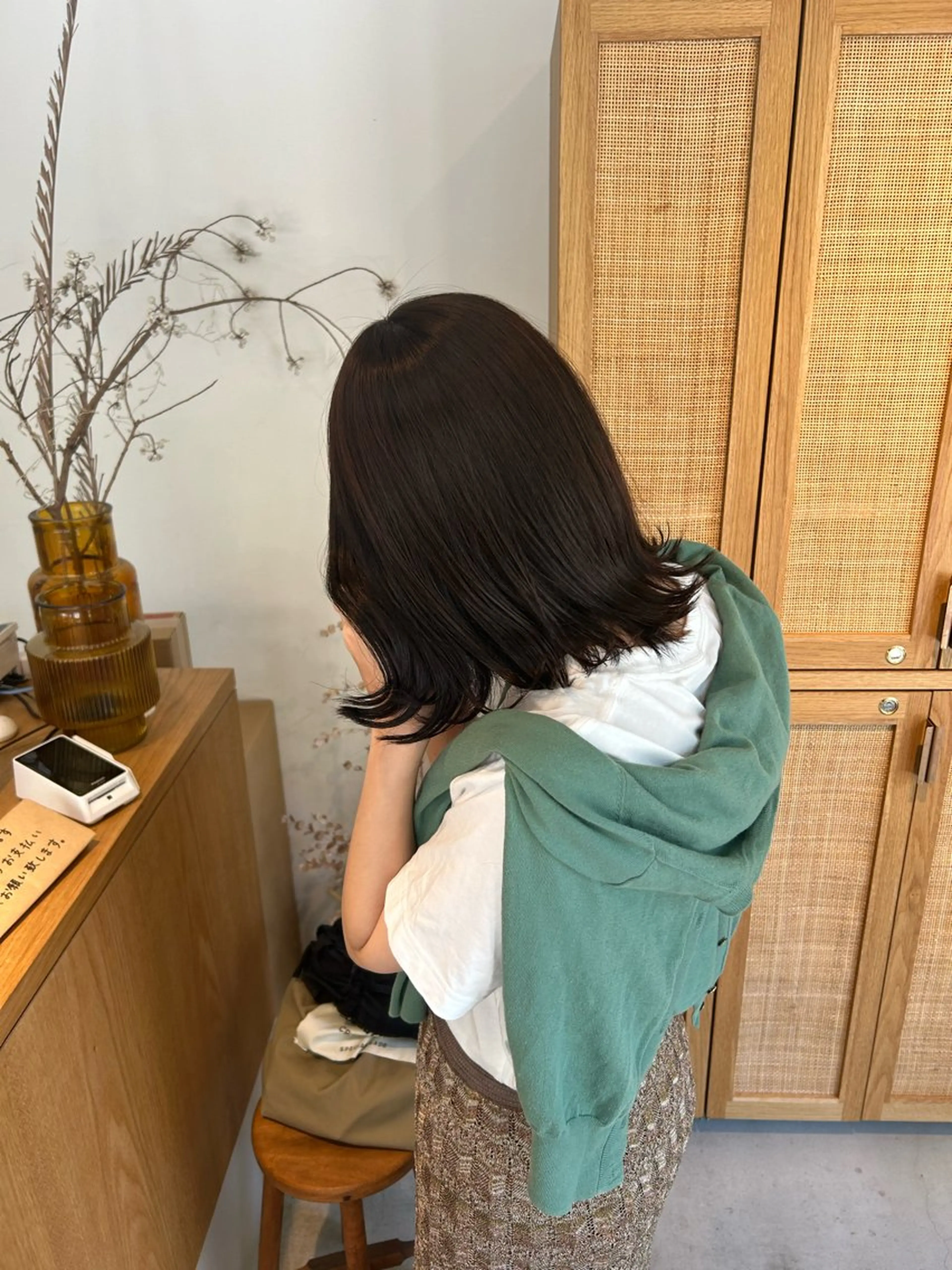 ミディアム カラー pele 梅田　annex所属・PELEハイトーン shinobuのヘアスタイル