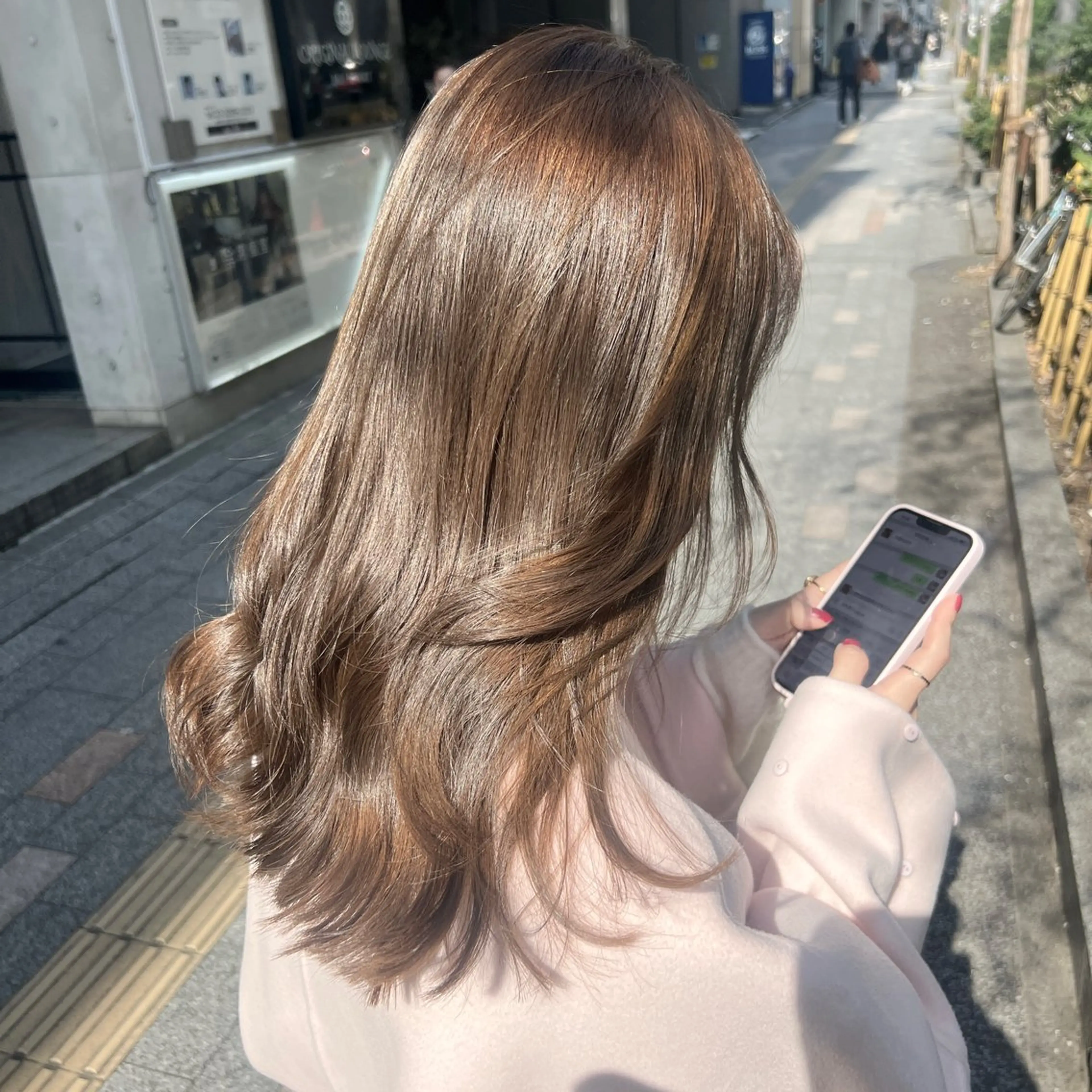 ロング カラー 李 文のヘアスタイル