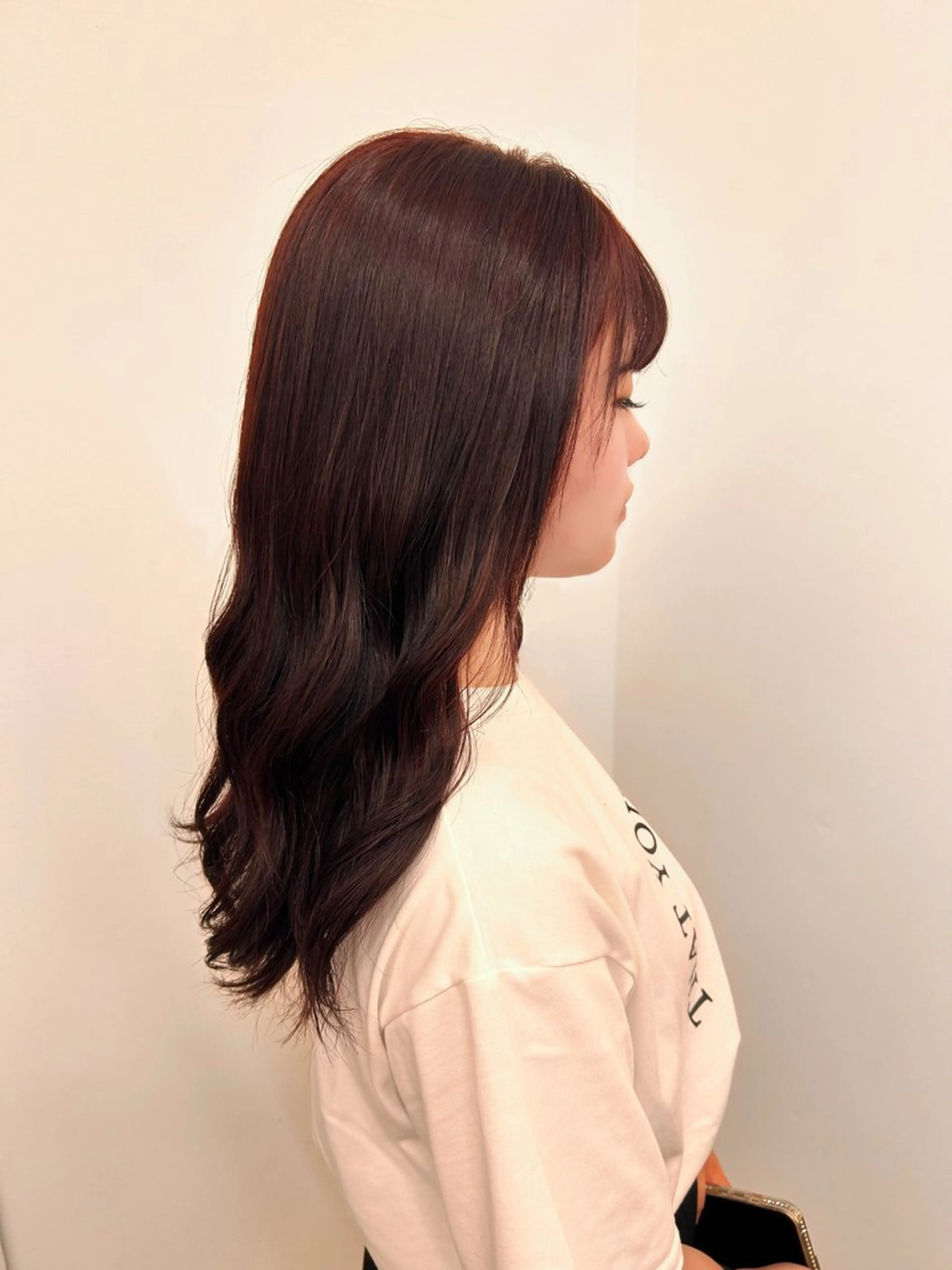 カラー レッドカラー ヘアカラー ルネ北千住店 Rinoのヘアスタイル