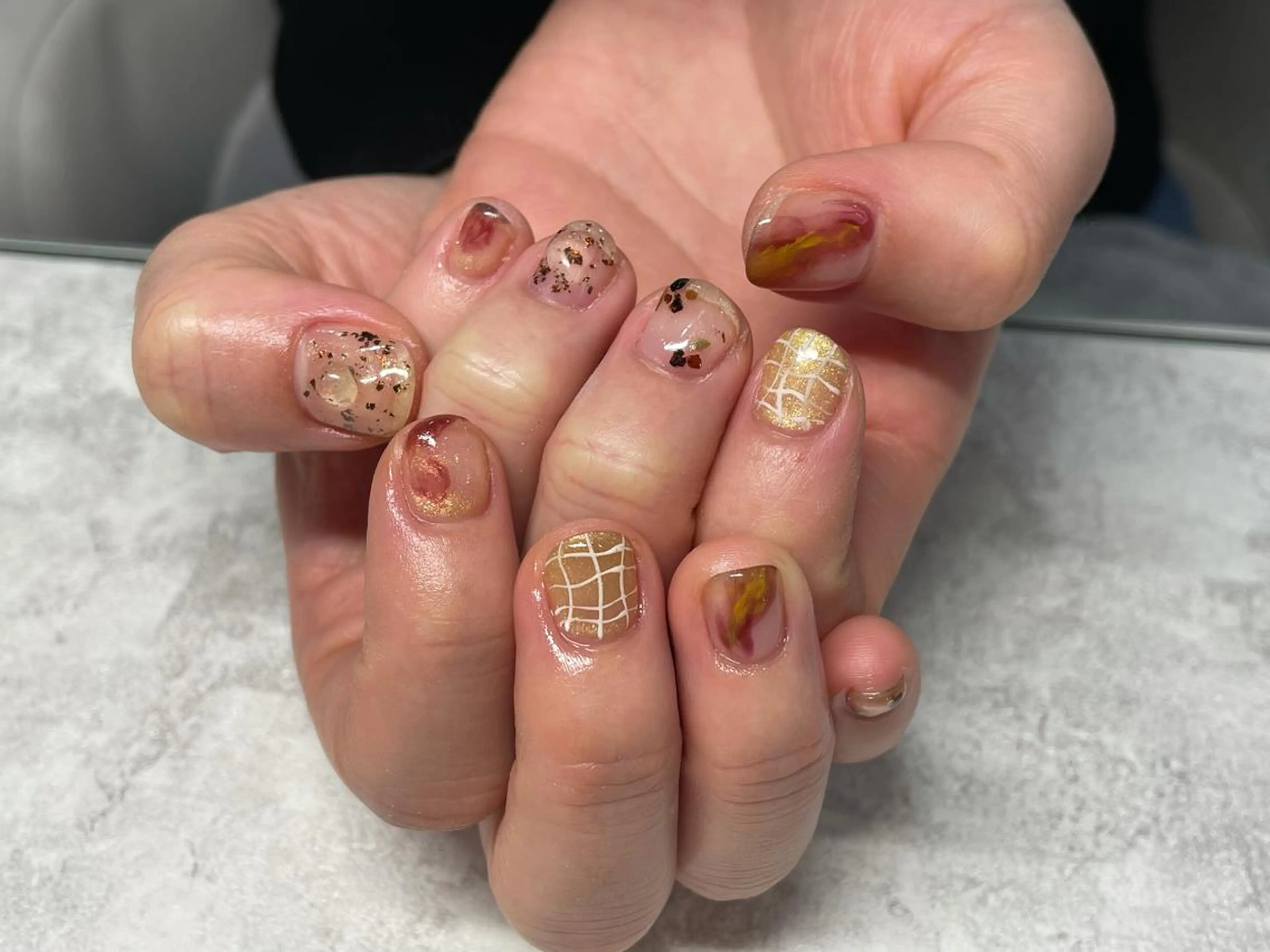 ネイル ニュアンスネイル Nagashima sanaのネイルデザイン