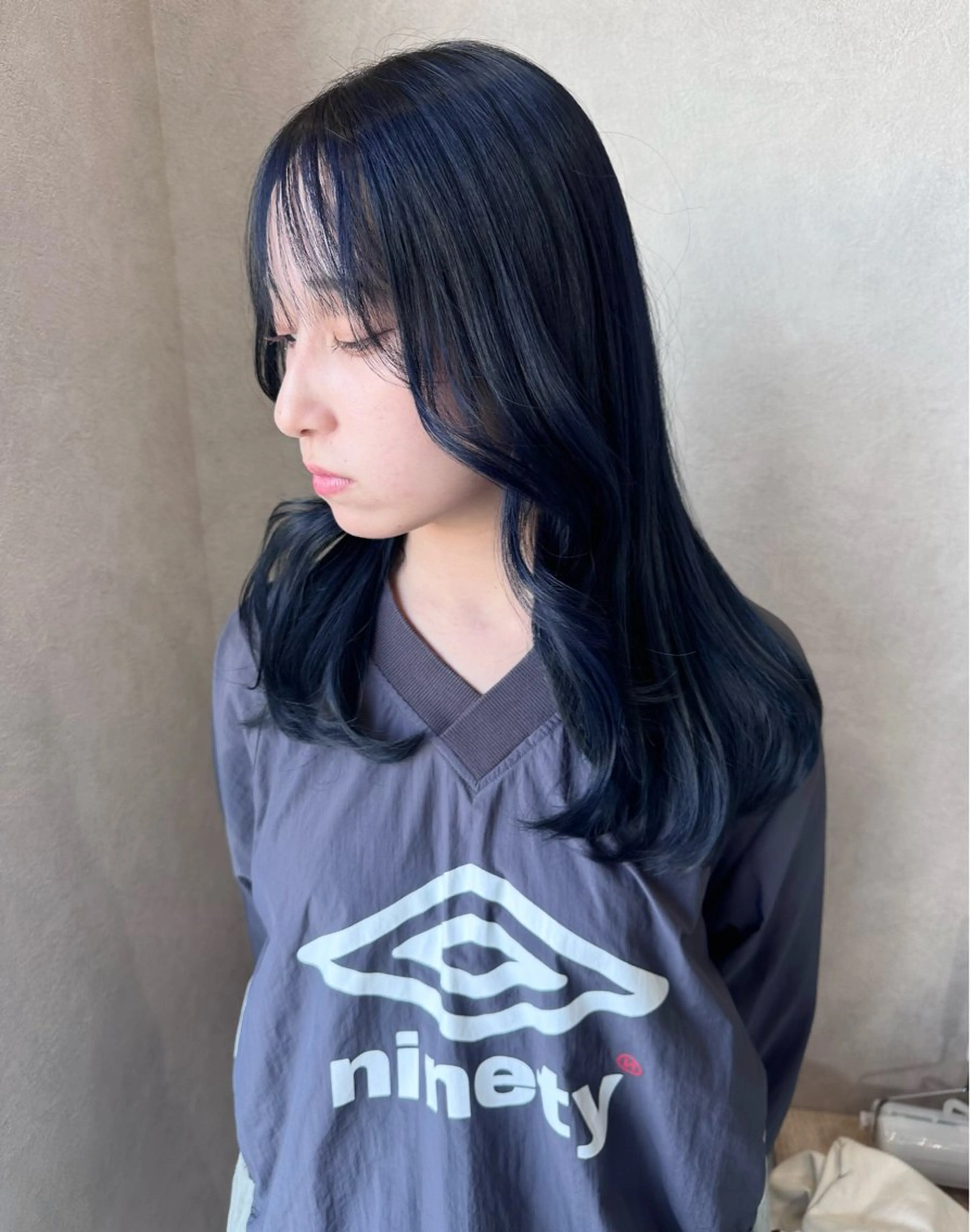 セミロング ヘアカラー トリートメント 𝑭𝒖𝒌𝒂🩶 モテ髪×透明感カラーのヘアスタイル