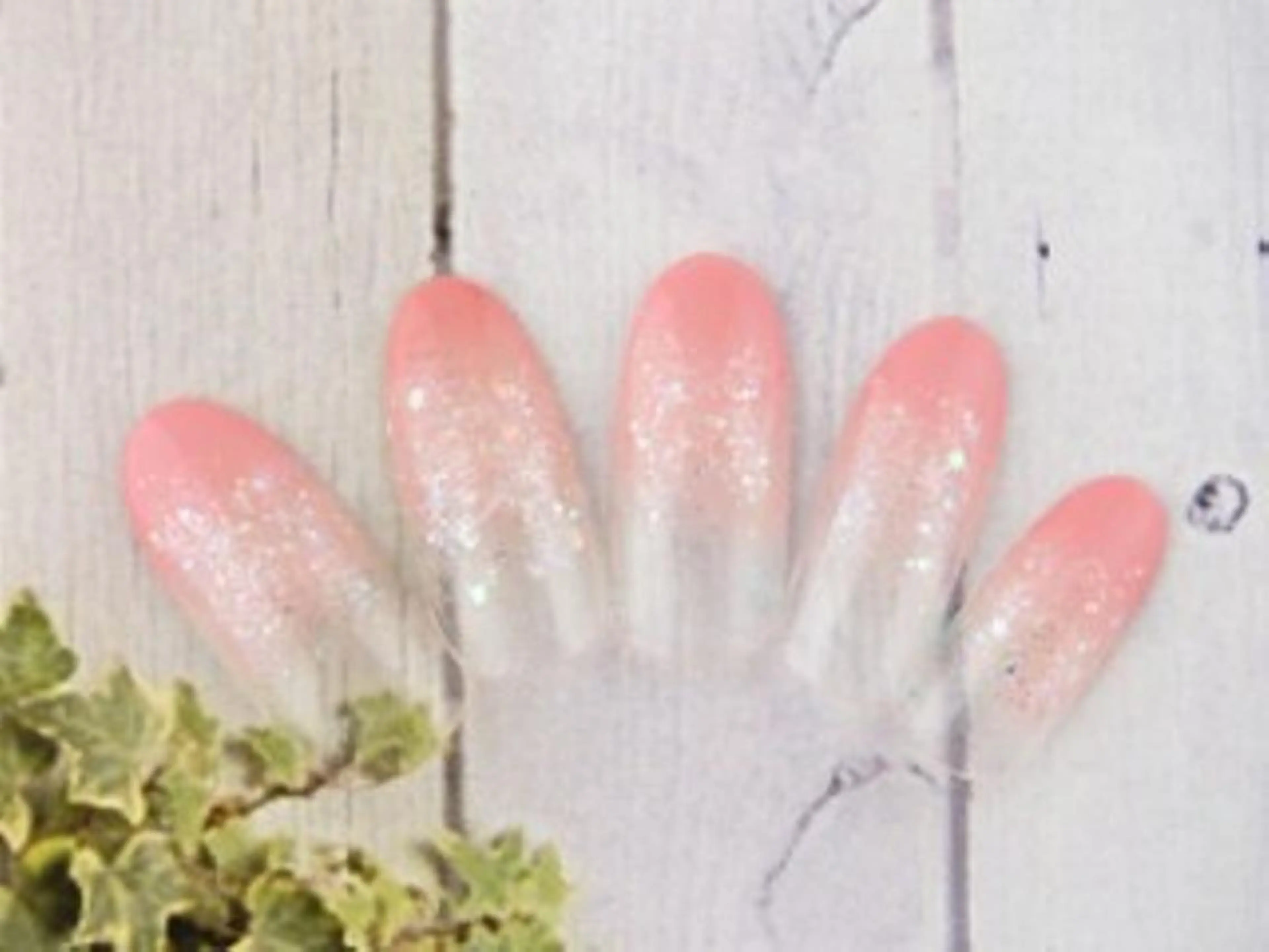 ラメグラデーション（オフなし） ストーン10粒まで無料の写真