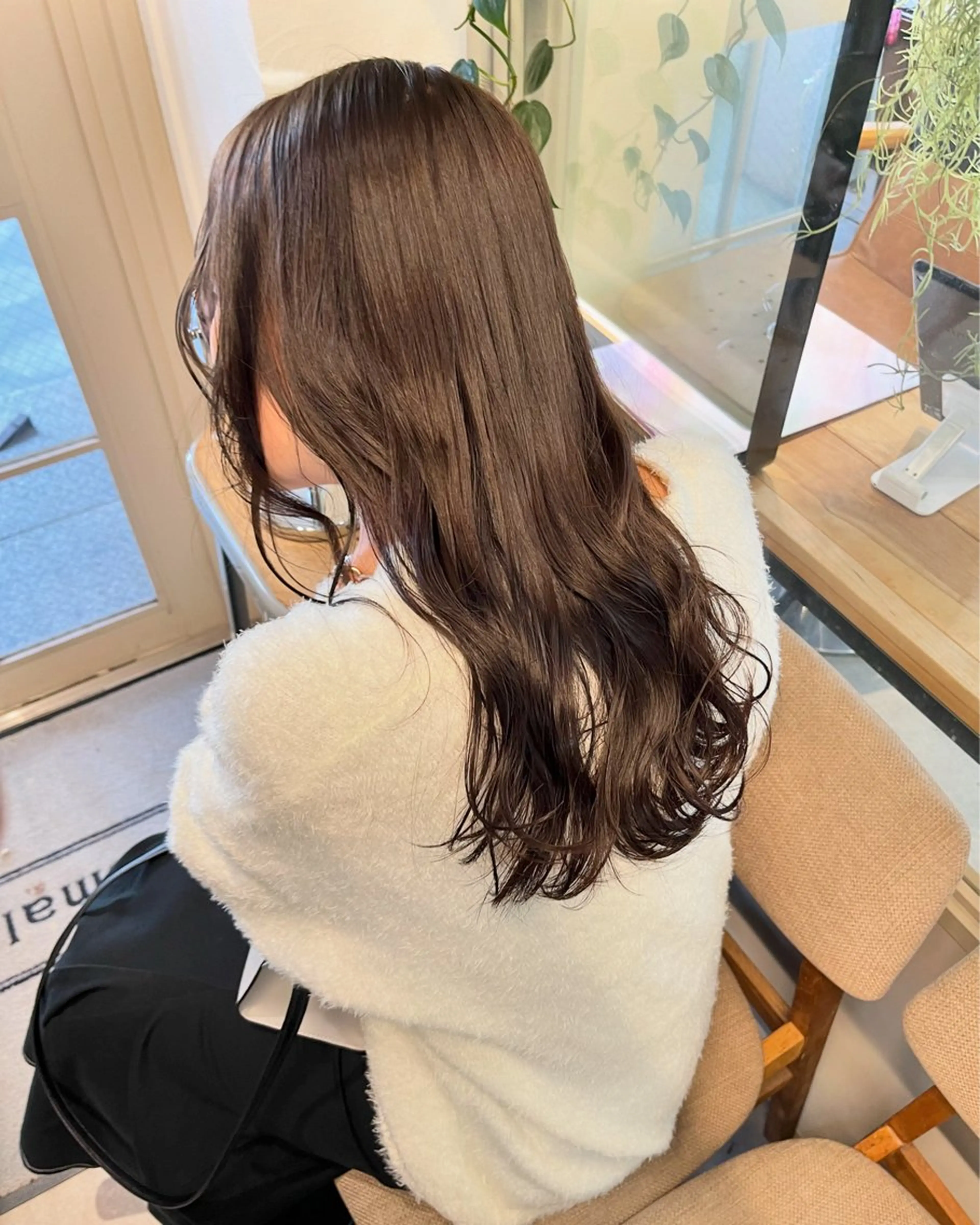 ミディアム カラー ヘアカラー トリートメント オリーブ/縮毛♡ Natsuno🩰のヘアスタイル