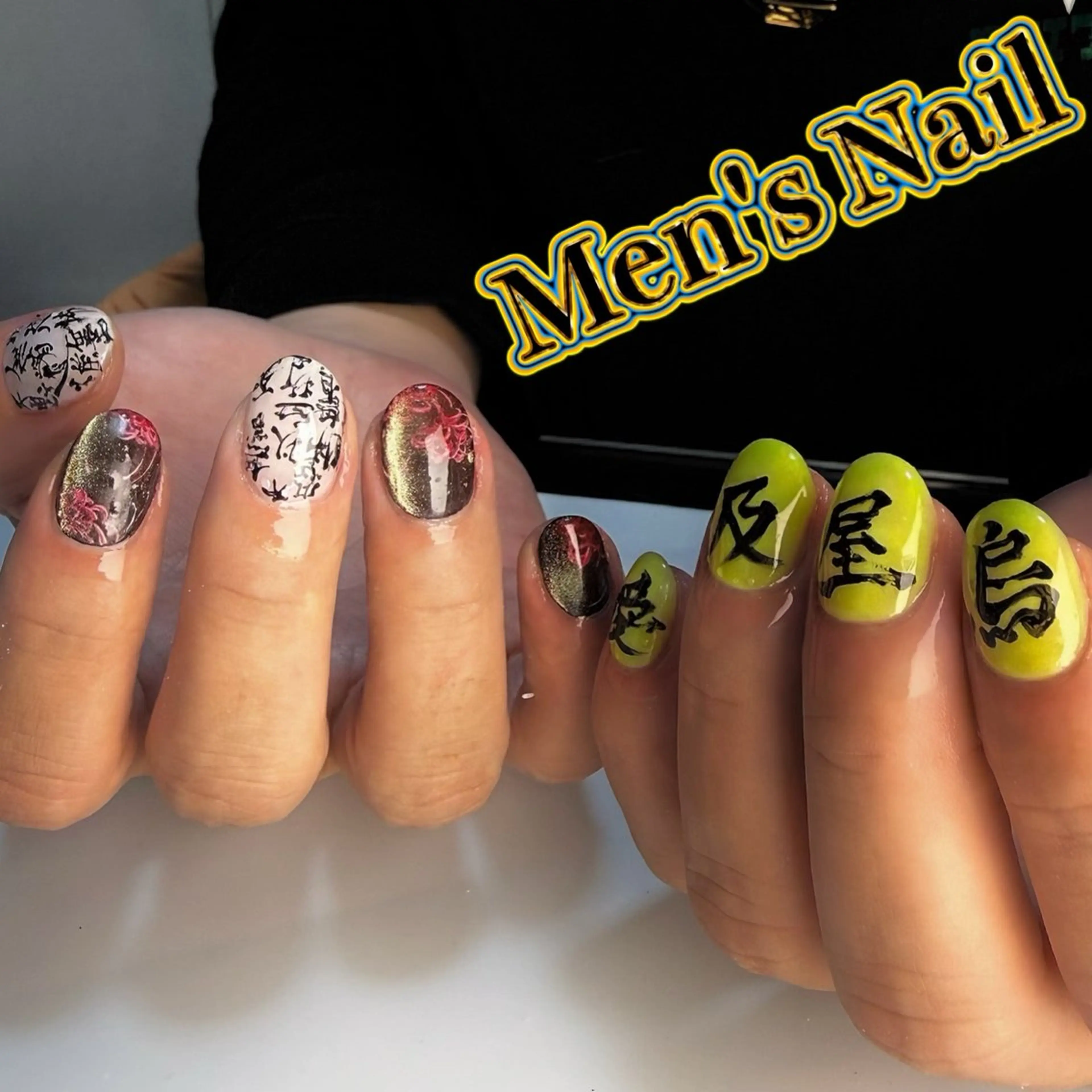 ネイル メンズネイル ハンドネイル Rose Glass 高蔵寺店のネイルデザイン