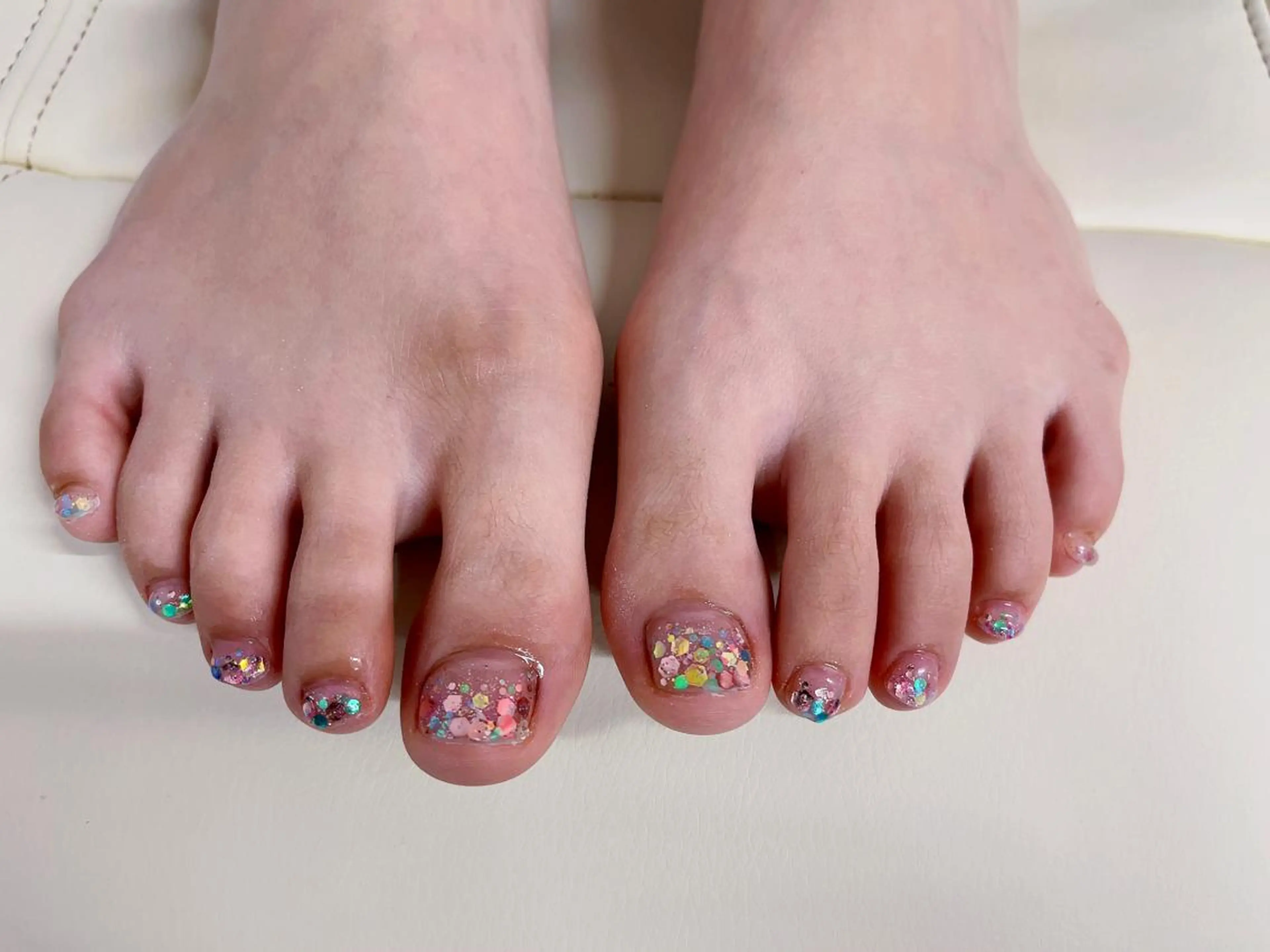 ネイル グラデーション ラメ(グリッター) ラメグラデーション kaenail 瑞江のネイルデザイン