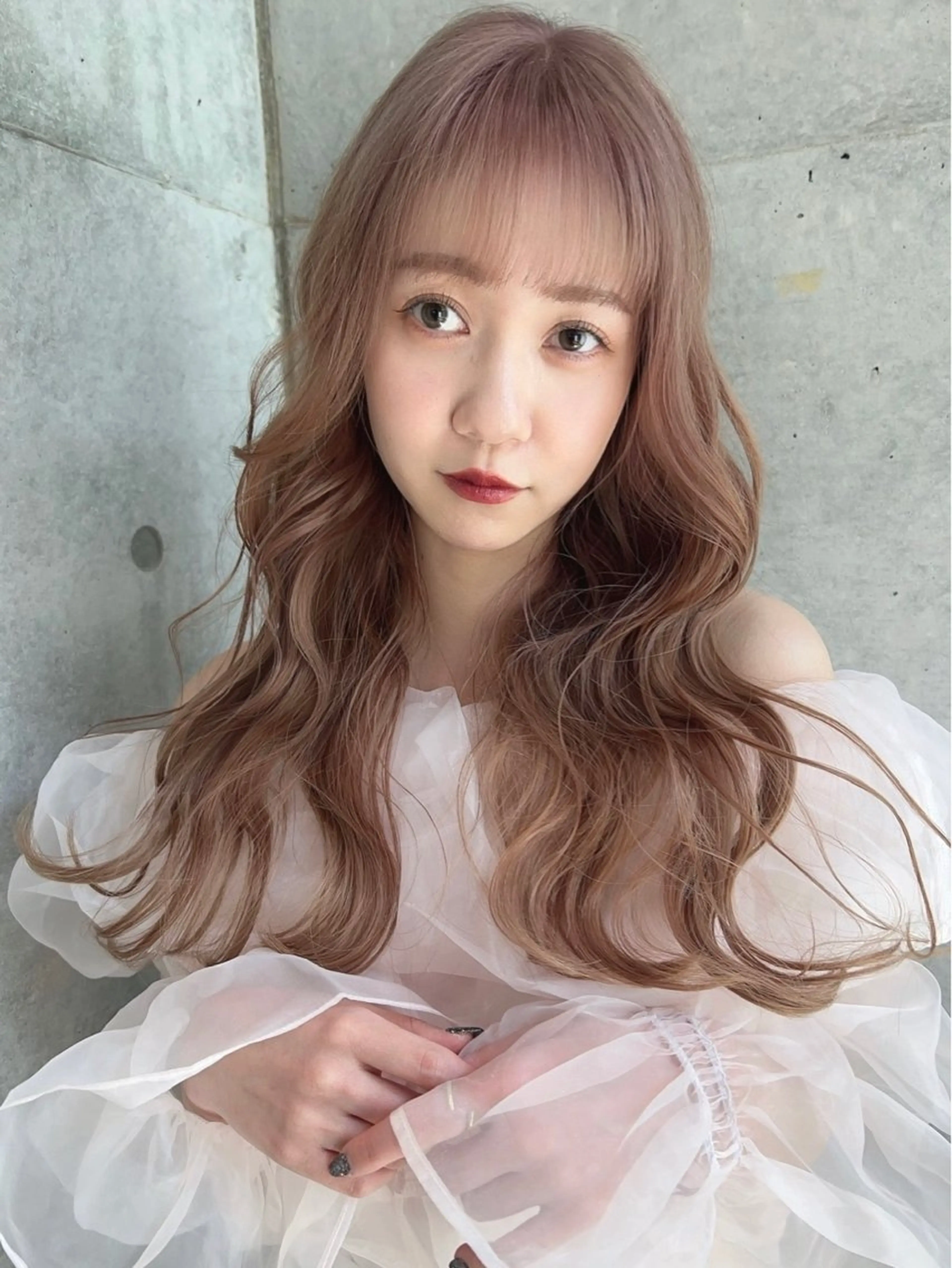 ロング 顔周り🇰🇷韓国 レイヤー/モエのヘアスタイル