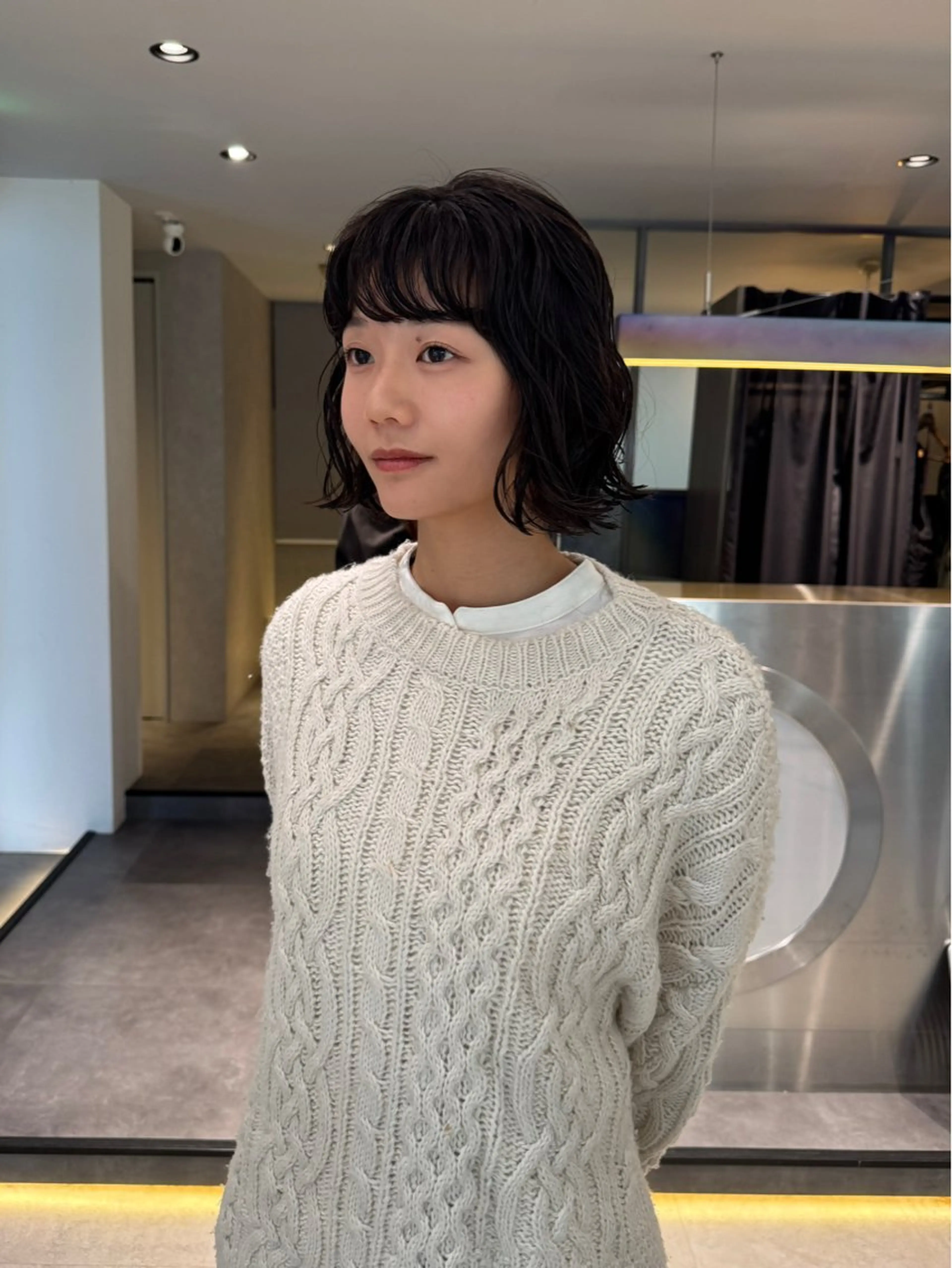 ショート ボブ カット パーマ Qin shaire salon 原宿所属・🌿パーマ/ボブ/ レイヤー/Mikiのヘアスタイル