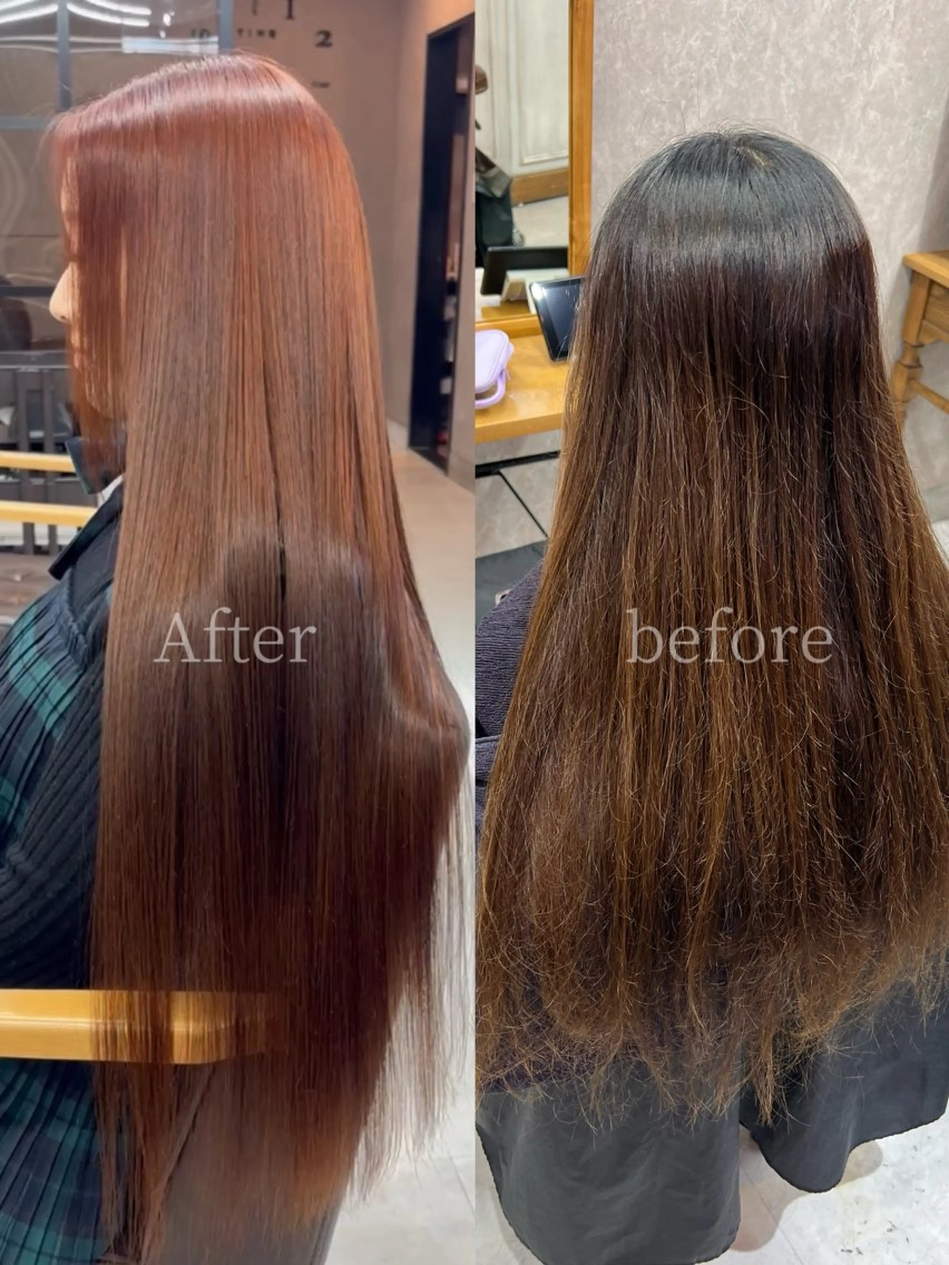 ロング 縮毛矯正 鹿児島 天文館 Colore凜のヘアスタイル