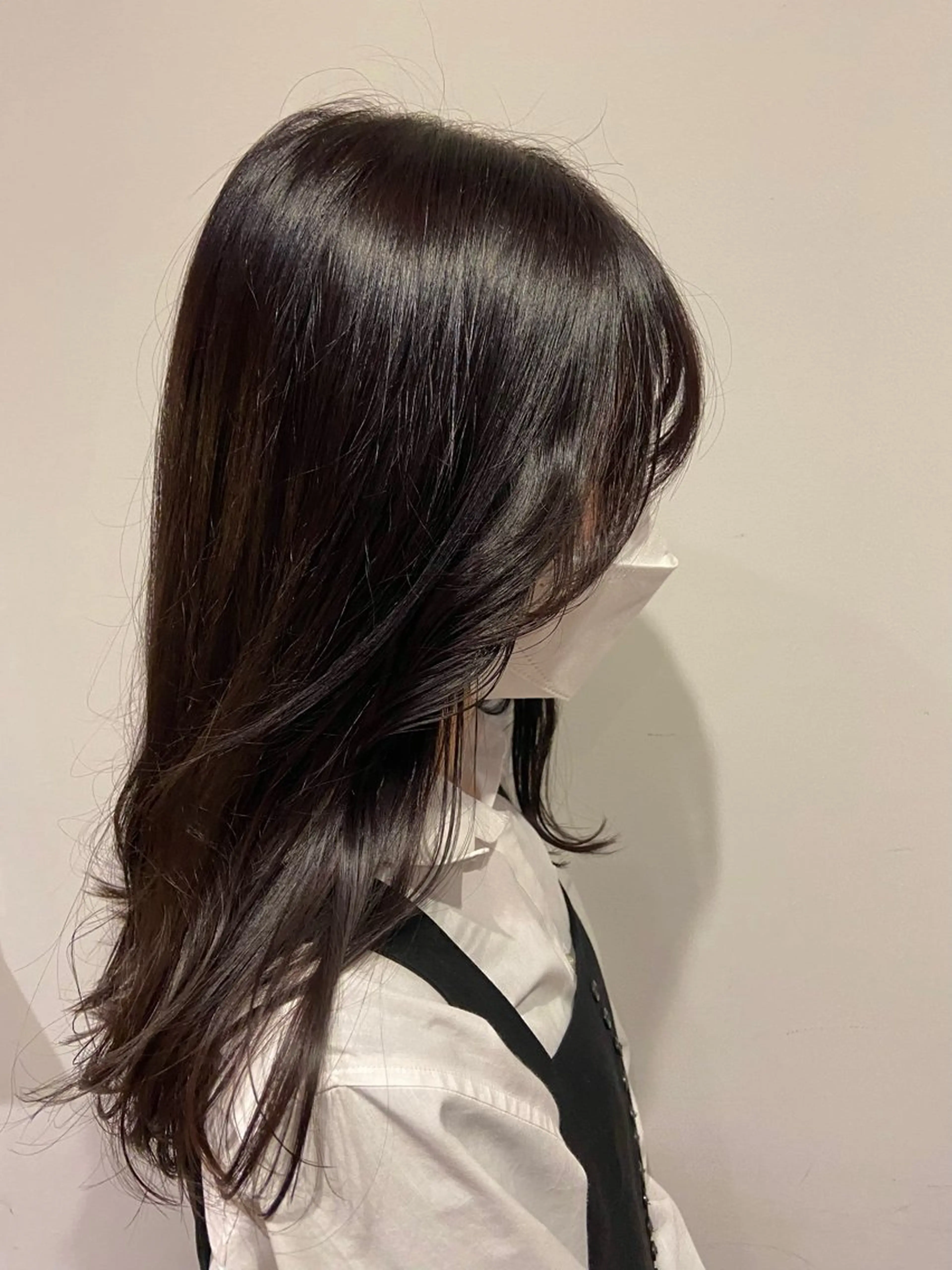 セミロング カット ヘアカラー 鳥本かりん ／メンズモデル募集のヘアスタイル