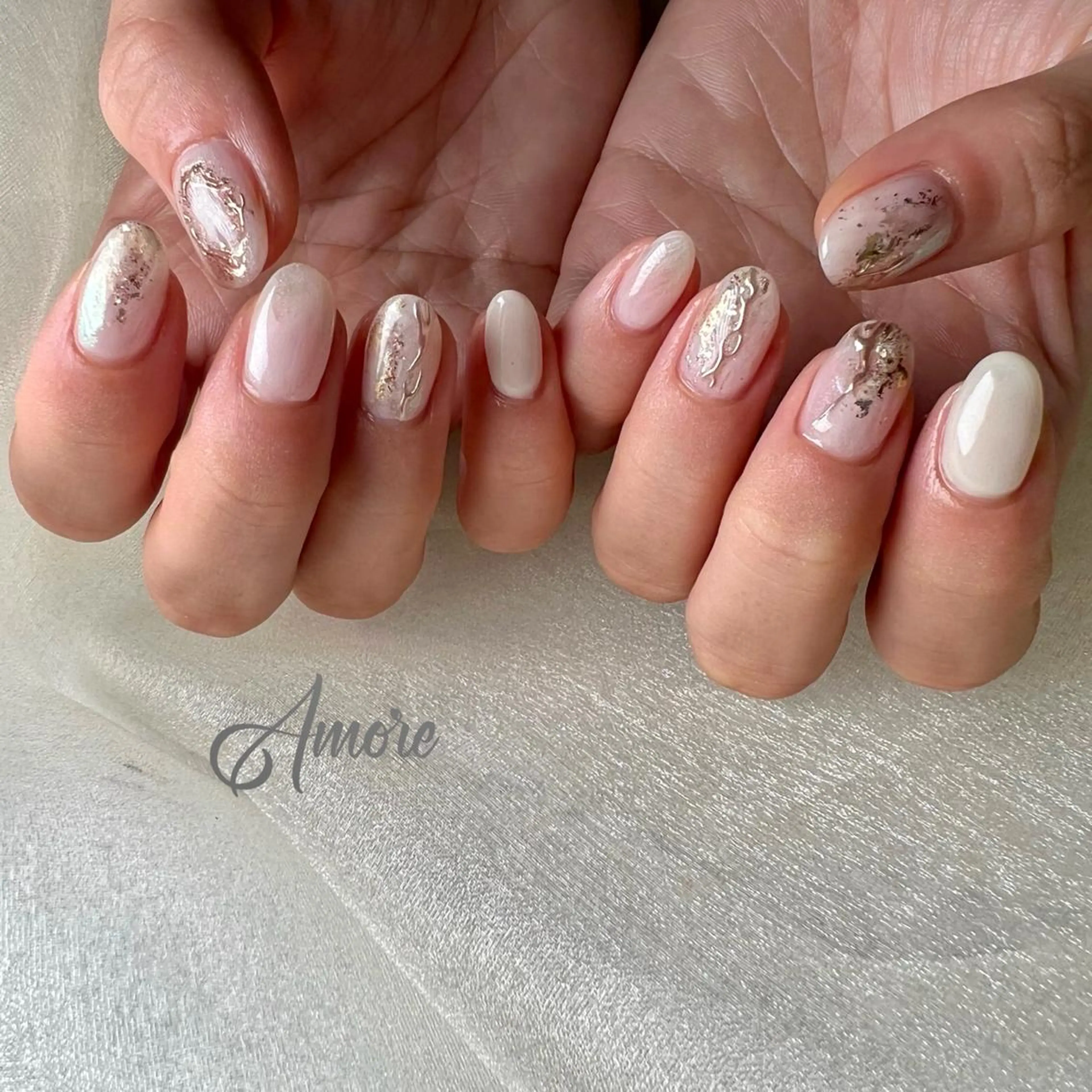 ネイル ジェルネイル 氷ネイル・うるうるネイル マグネットネイル ミラーネイル ニュアンスネイル You kyehwaのネイルデザイン