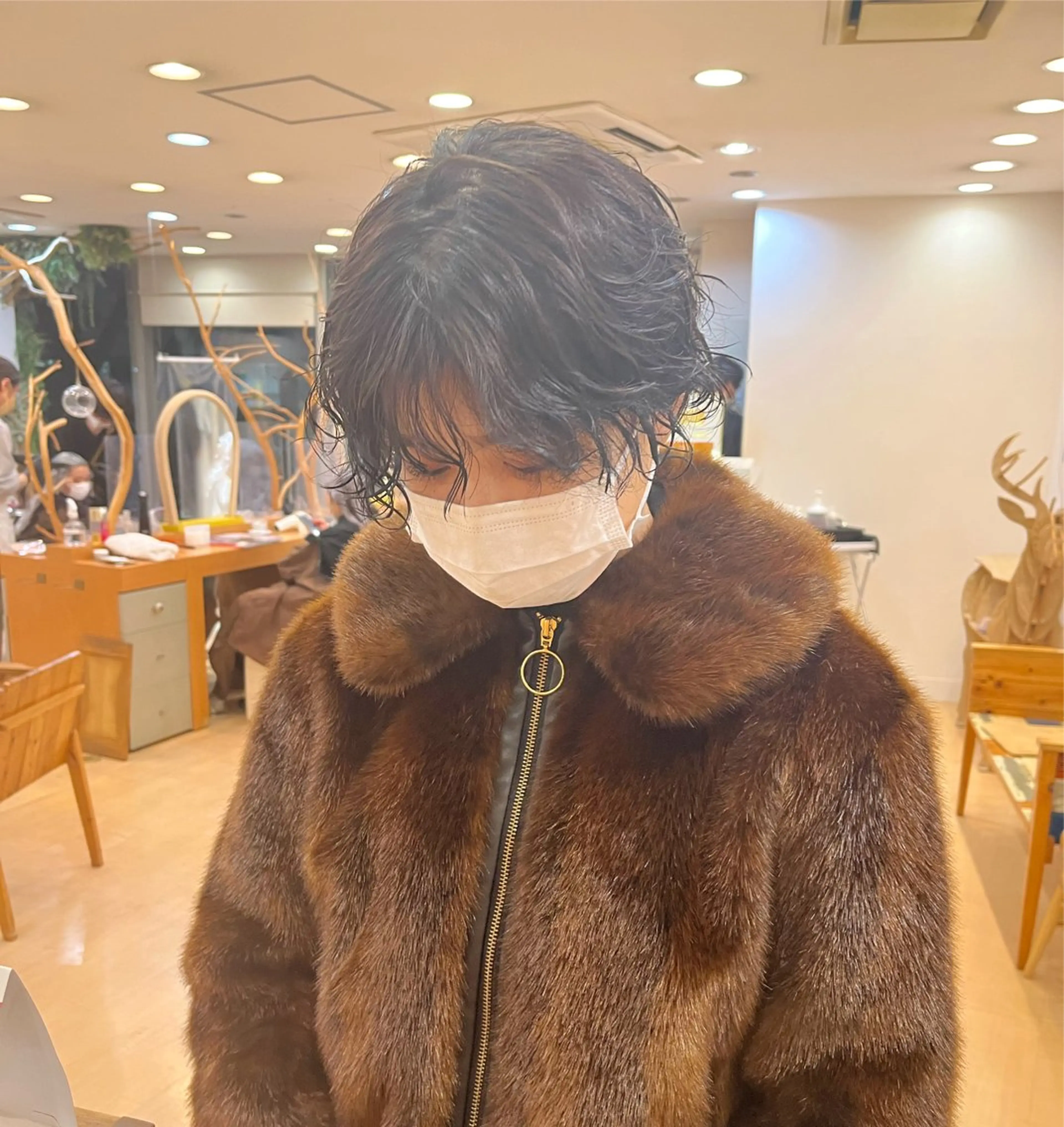 ショート パーマ カット パーマ LUNA🌙韓国ヘア 🌙レイヤーカットのヘアスタイル