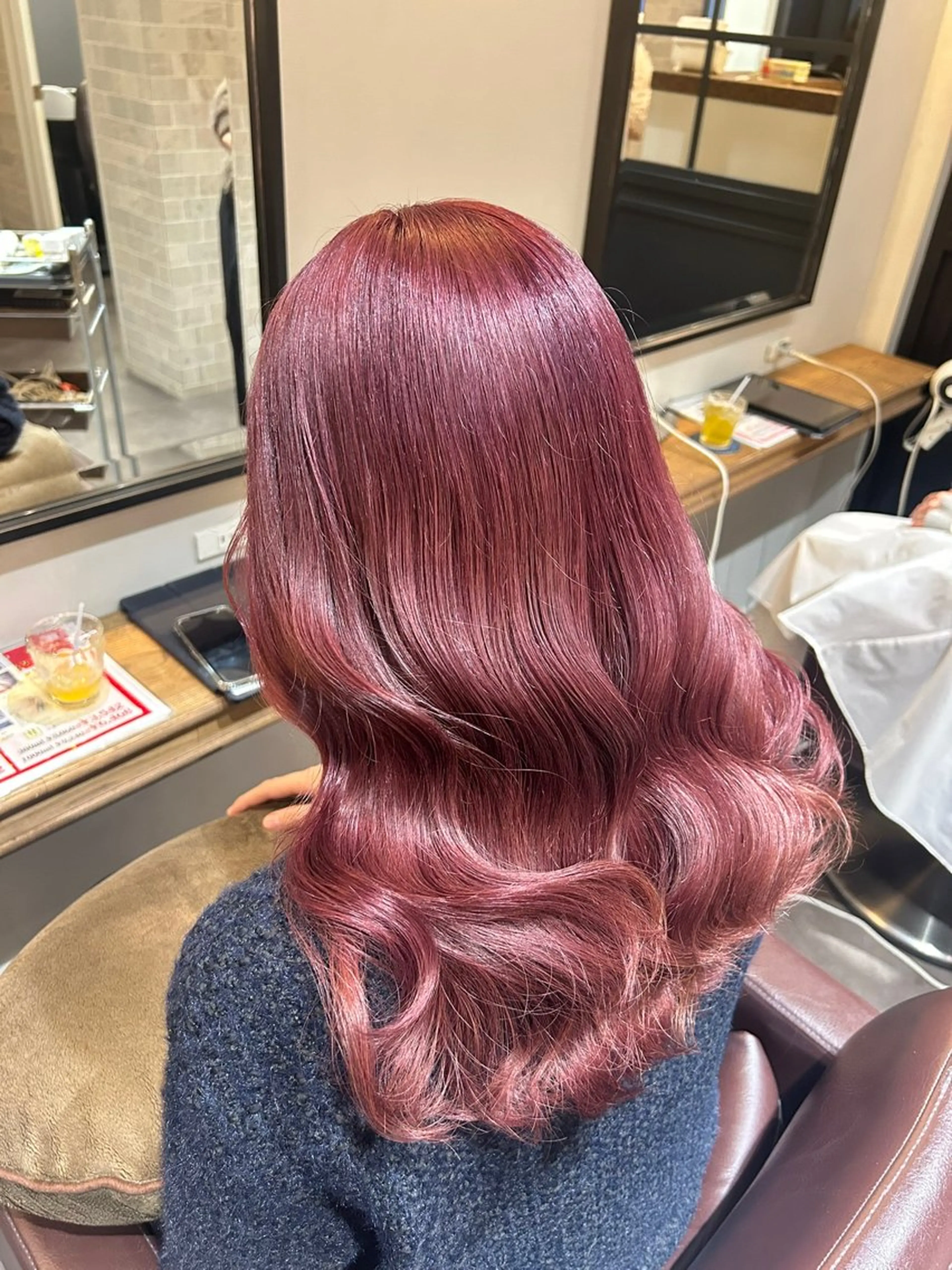 ロング ヘアカラー トリートメント 艶髪/韓国風🤍🖤 小林実央のヘアスタイル