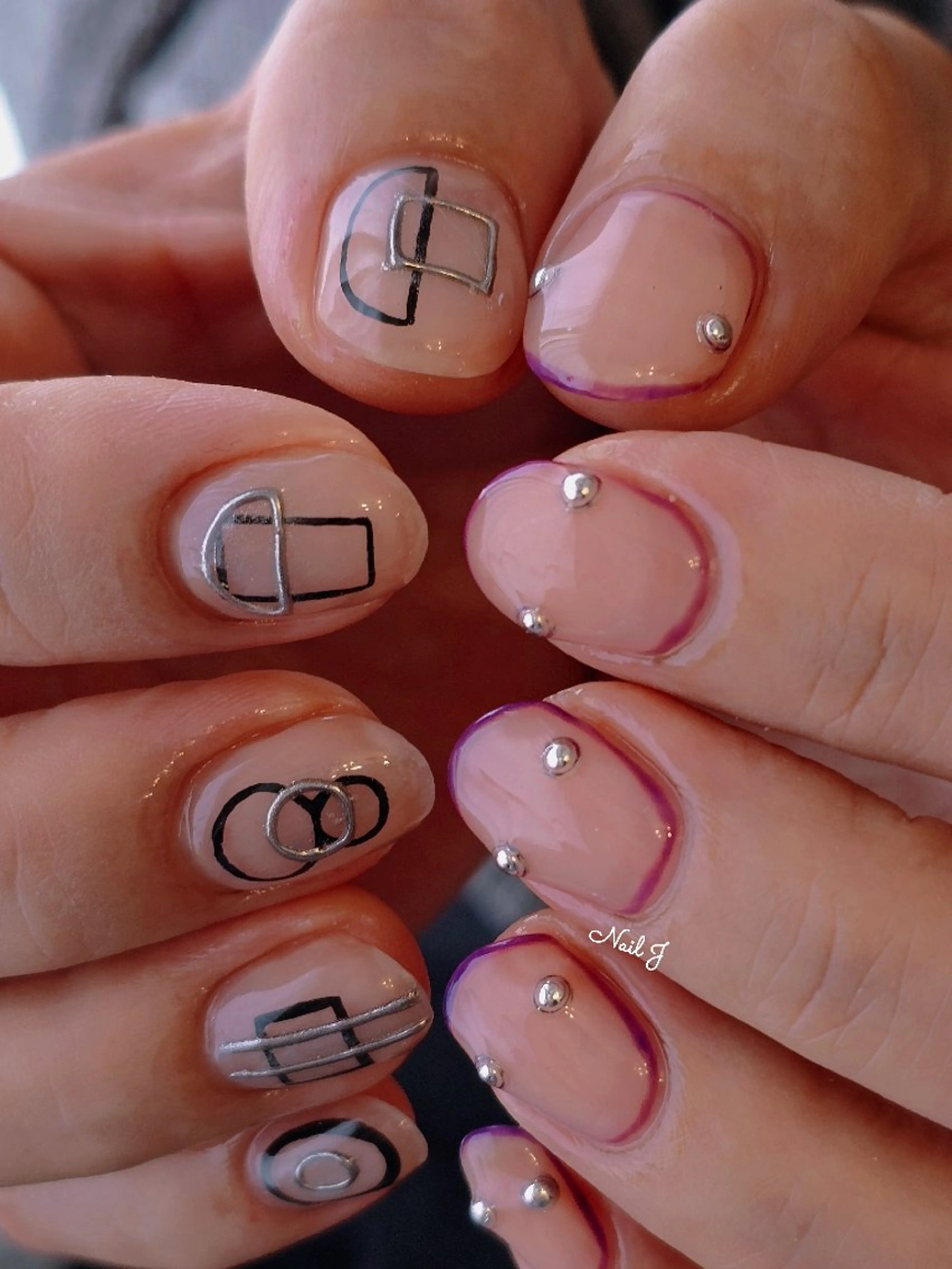 ネイル 韓国ネイル 持ち込み ハンドネイル Nail Jのネイルデザイン