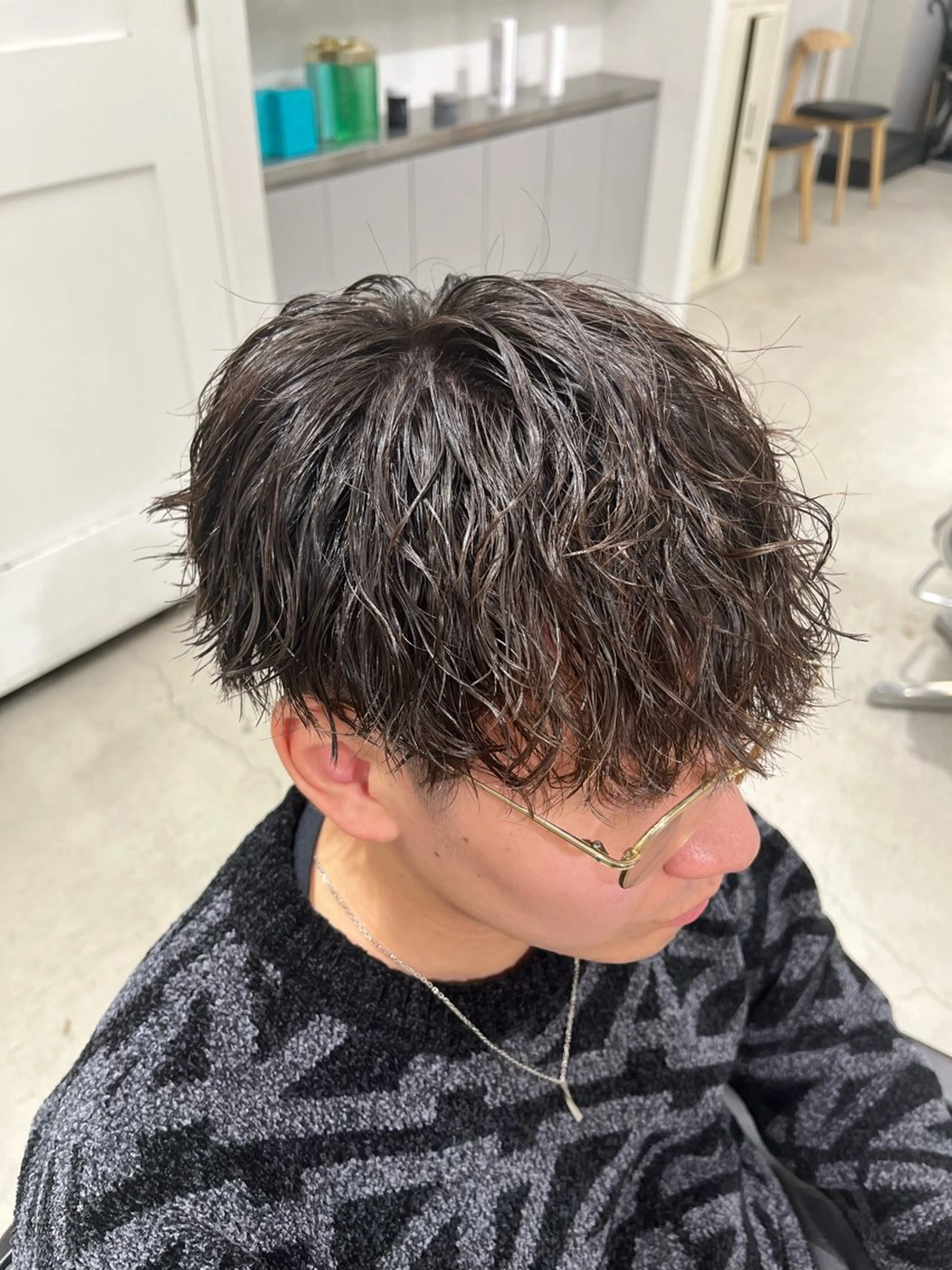 パーマ メンズ 深谷 侑亮のヘアスタイル