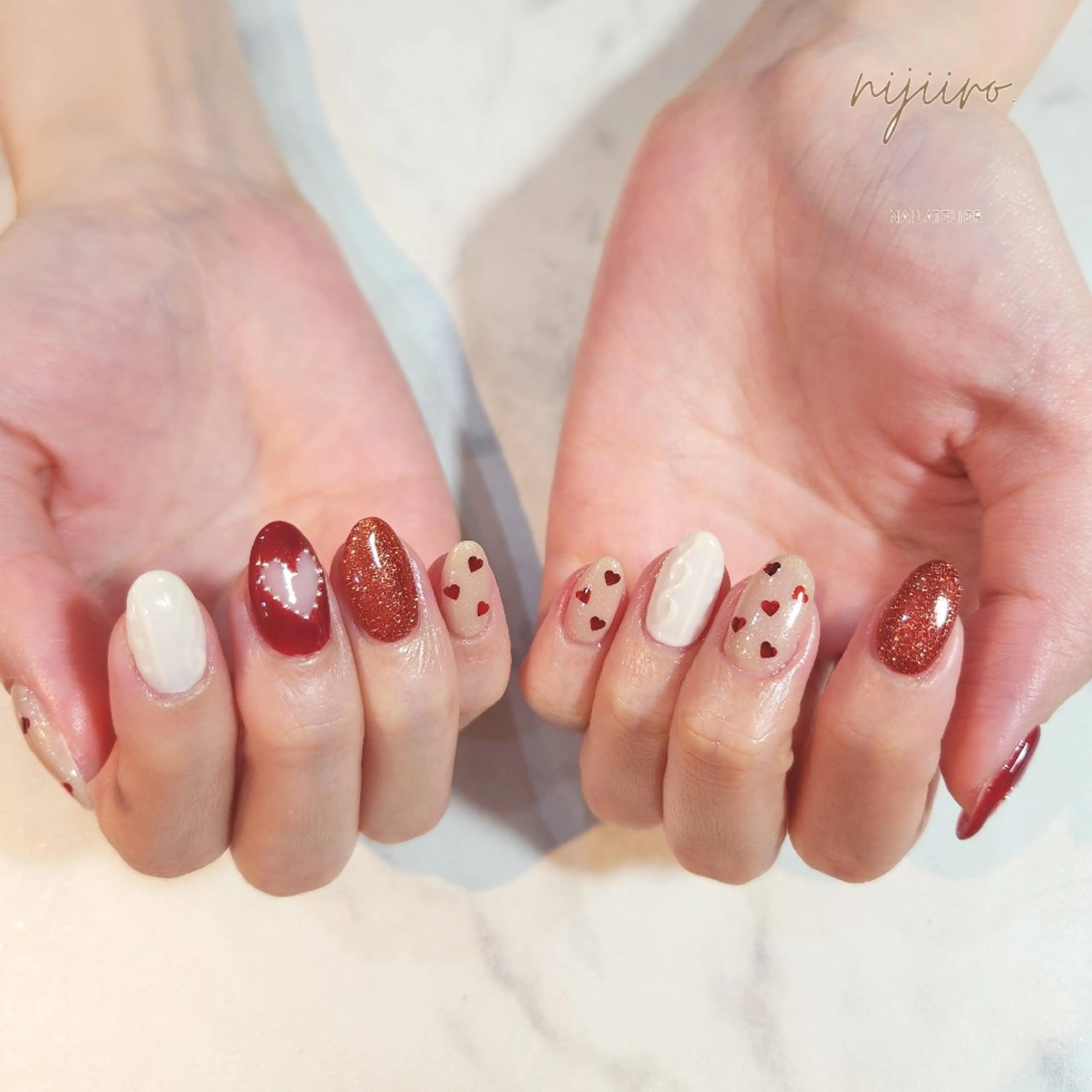 ネイル ハンドネイル nailatelier nijiiro.所属・nijiiro🌈 サトウのネイルデザイン