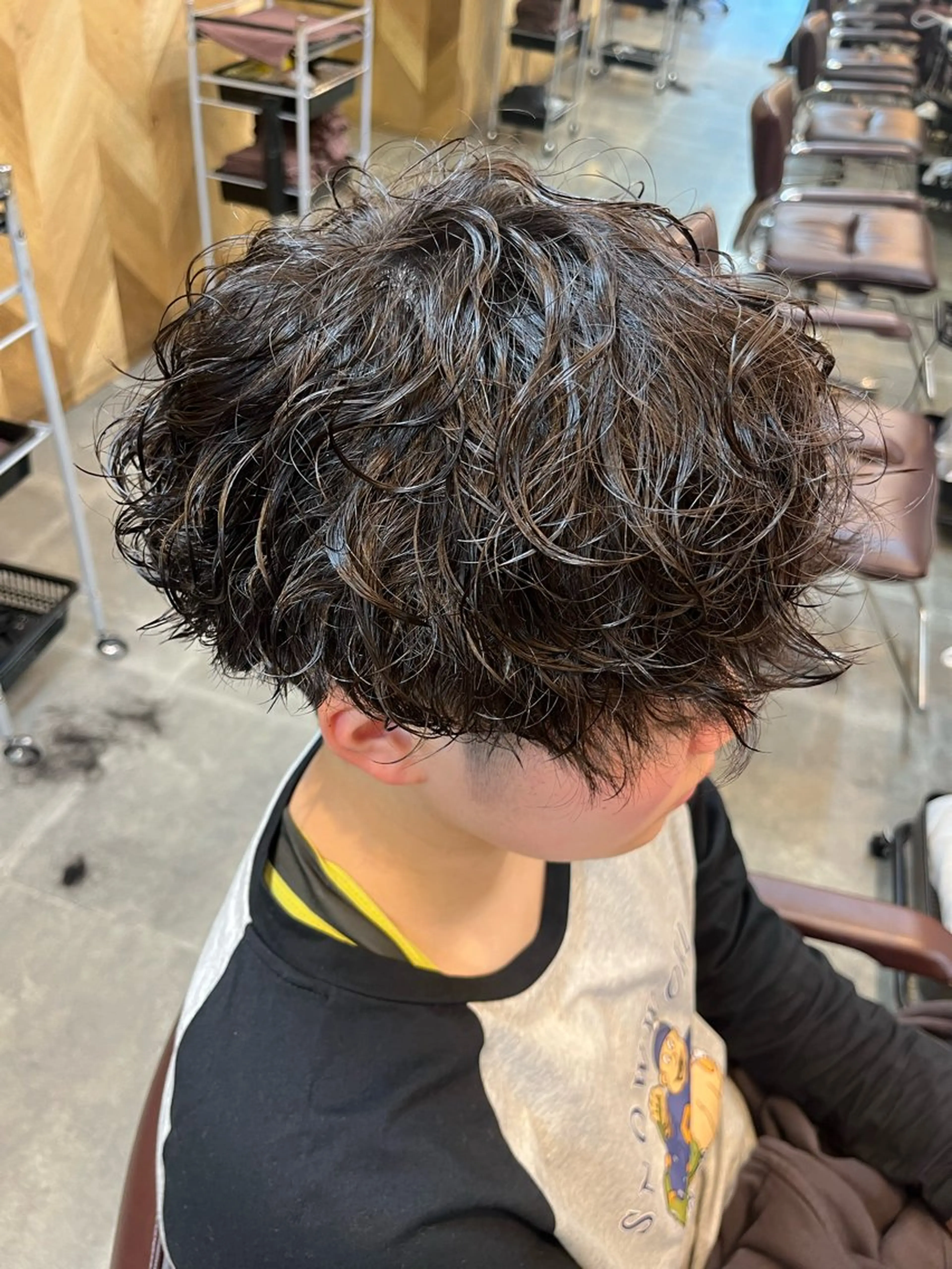 ショート パーマ メンズ カット パーマ 【ボブ】縮毛矯正/ 船橋駅5分/鈴木杏美のヘアスタイル