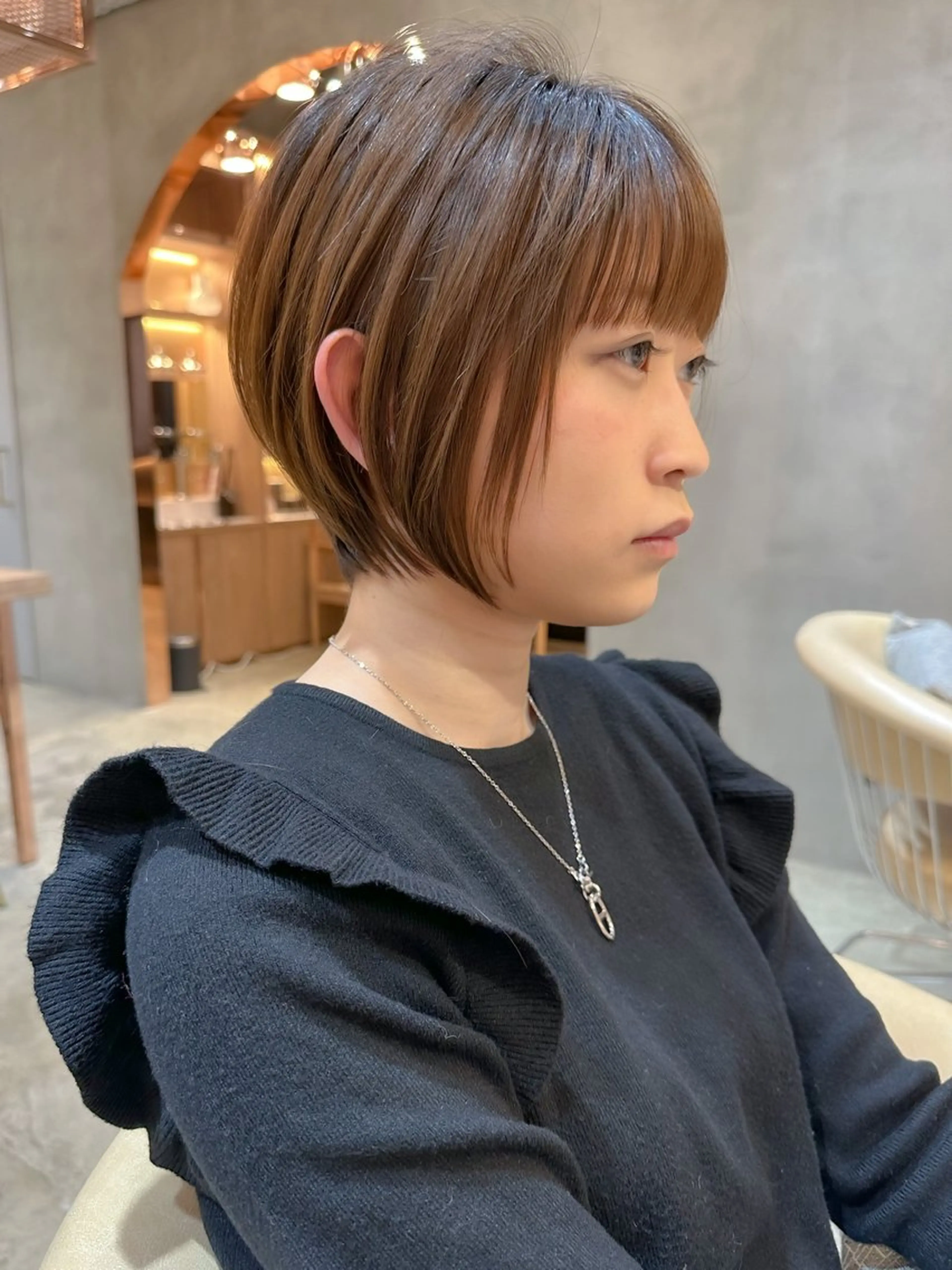 ショート カラー カット 縮毛矯正 ボブ/ショート/ 縮毛矯正⚜️工藤昴のヘアスタイル