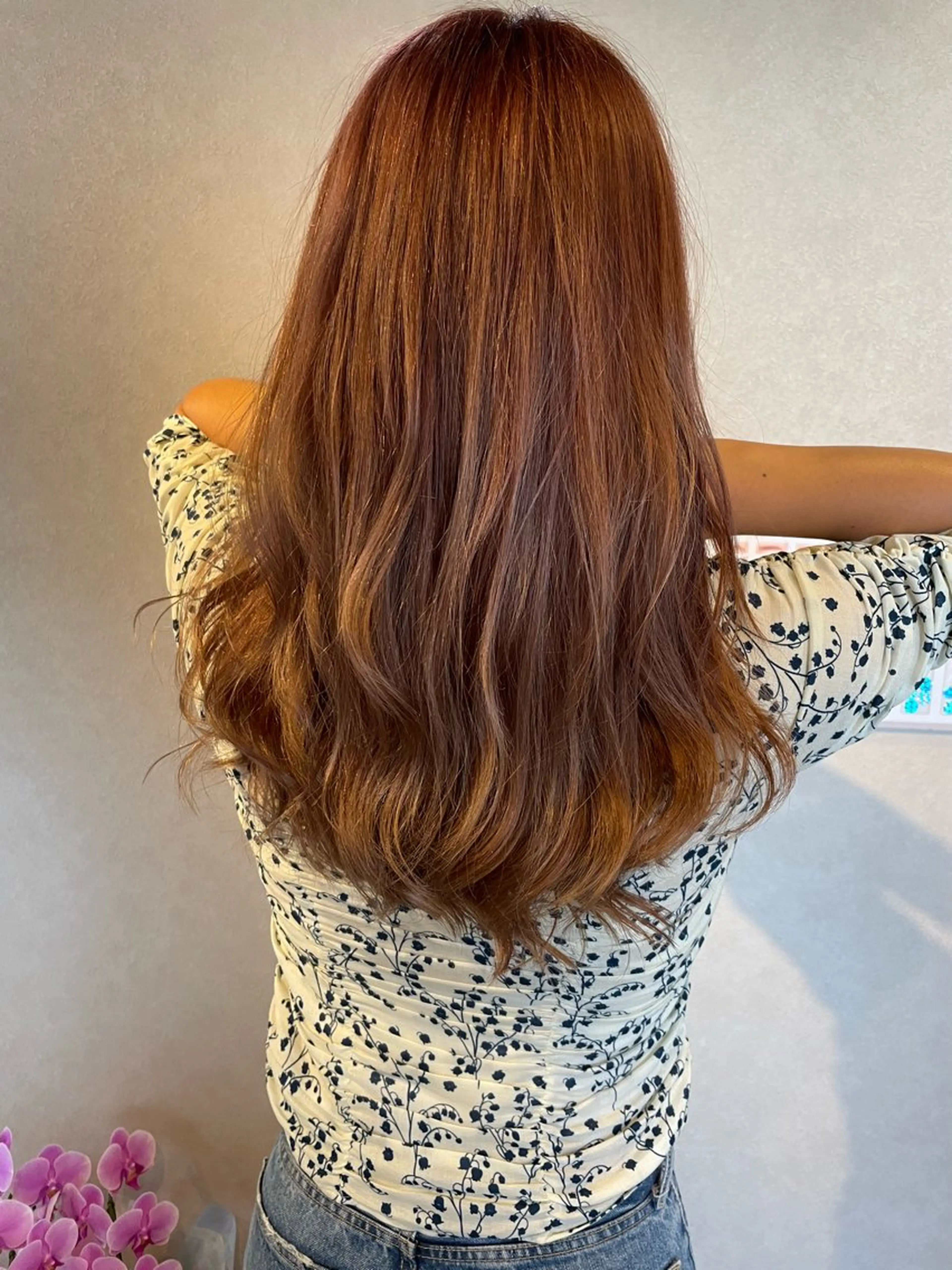 ロング カラー ヘアカラー トリートメント  ︎︎ YUWAのヘアスタイル