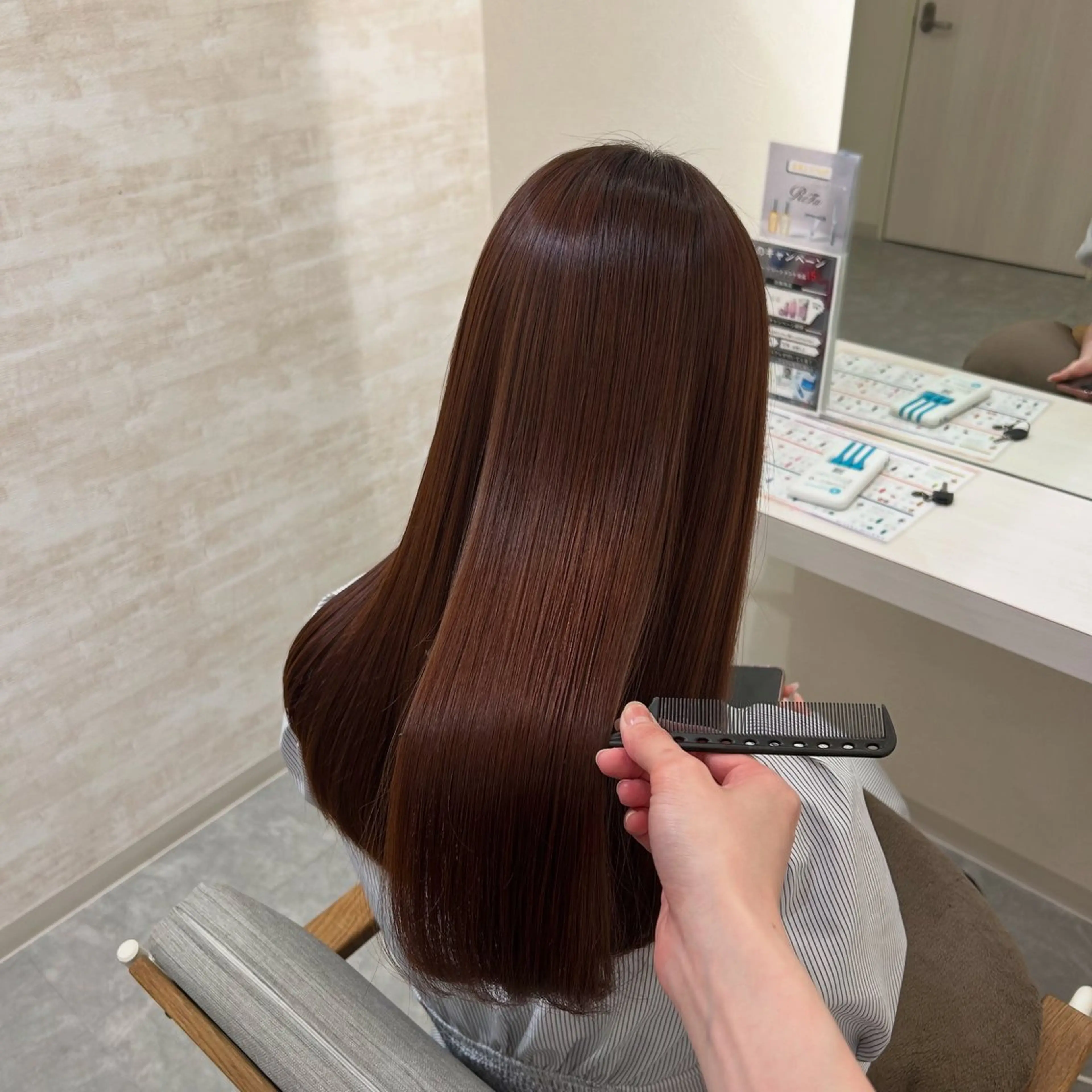 セミロング 髪質改善 トリートメント カット トリートメント 髪質改善&ヘアケア /菊池琉那のヘアスタイル