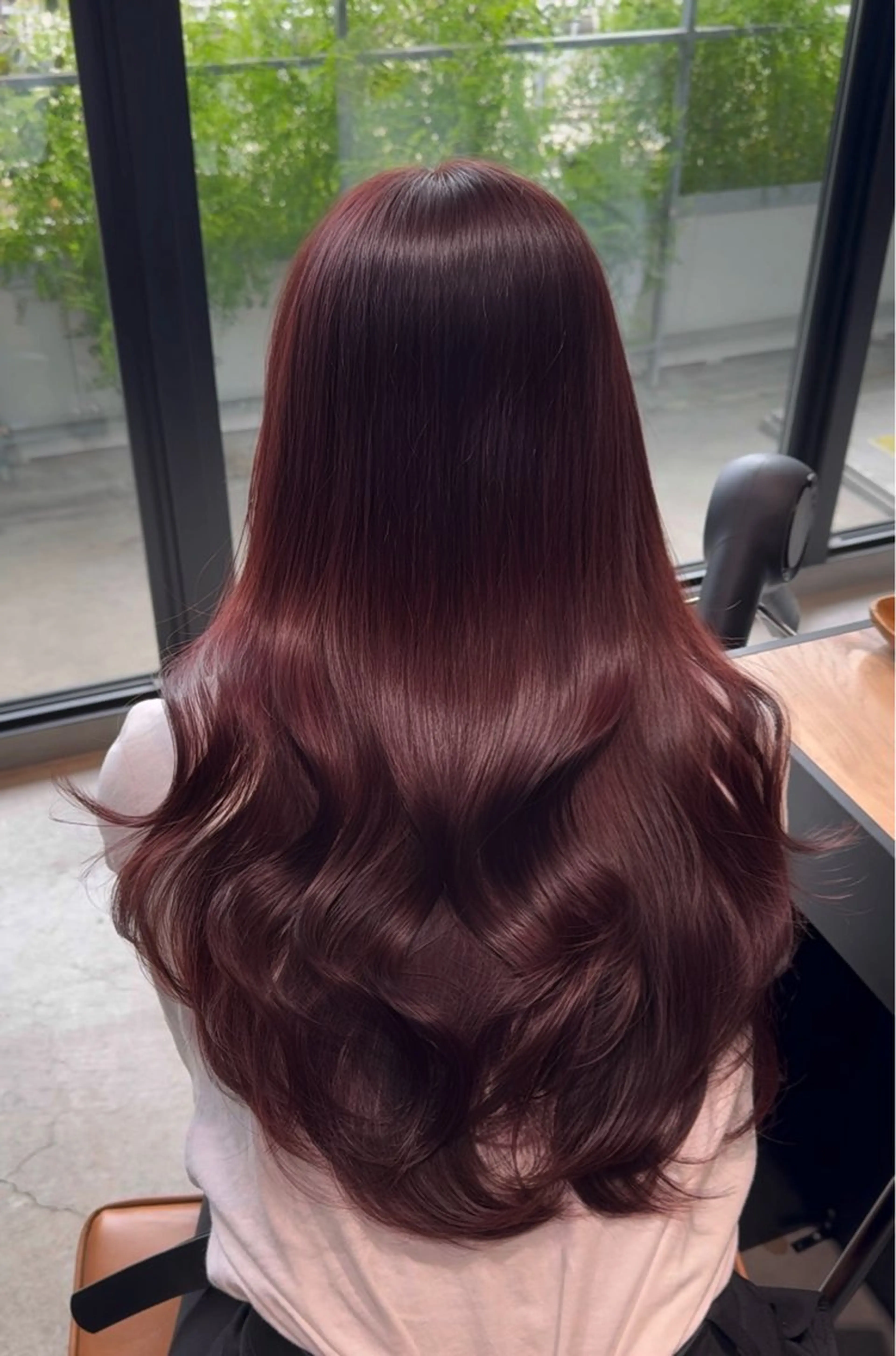 ロング ヘアカラー トリートメント Ria／透明感カラー ／レイヤー／ボブ🌸のヘアスタイル