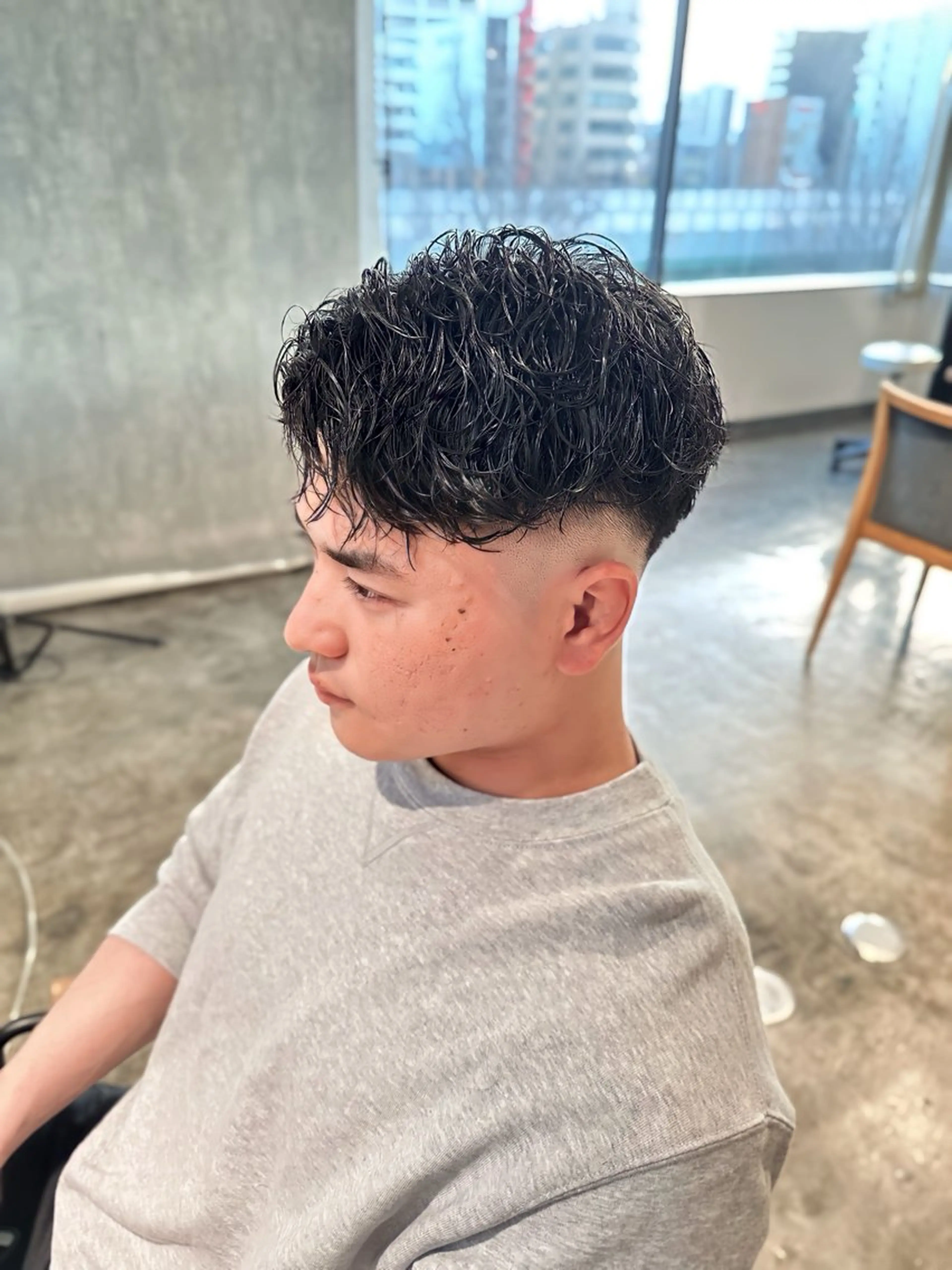 メンズ フェードカット メンズパーマ スキンフェード カット 骨格補正施術/メンズ 専門美容師/YUYAのヘアスタイル