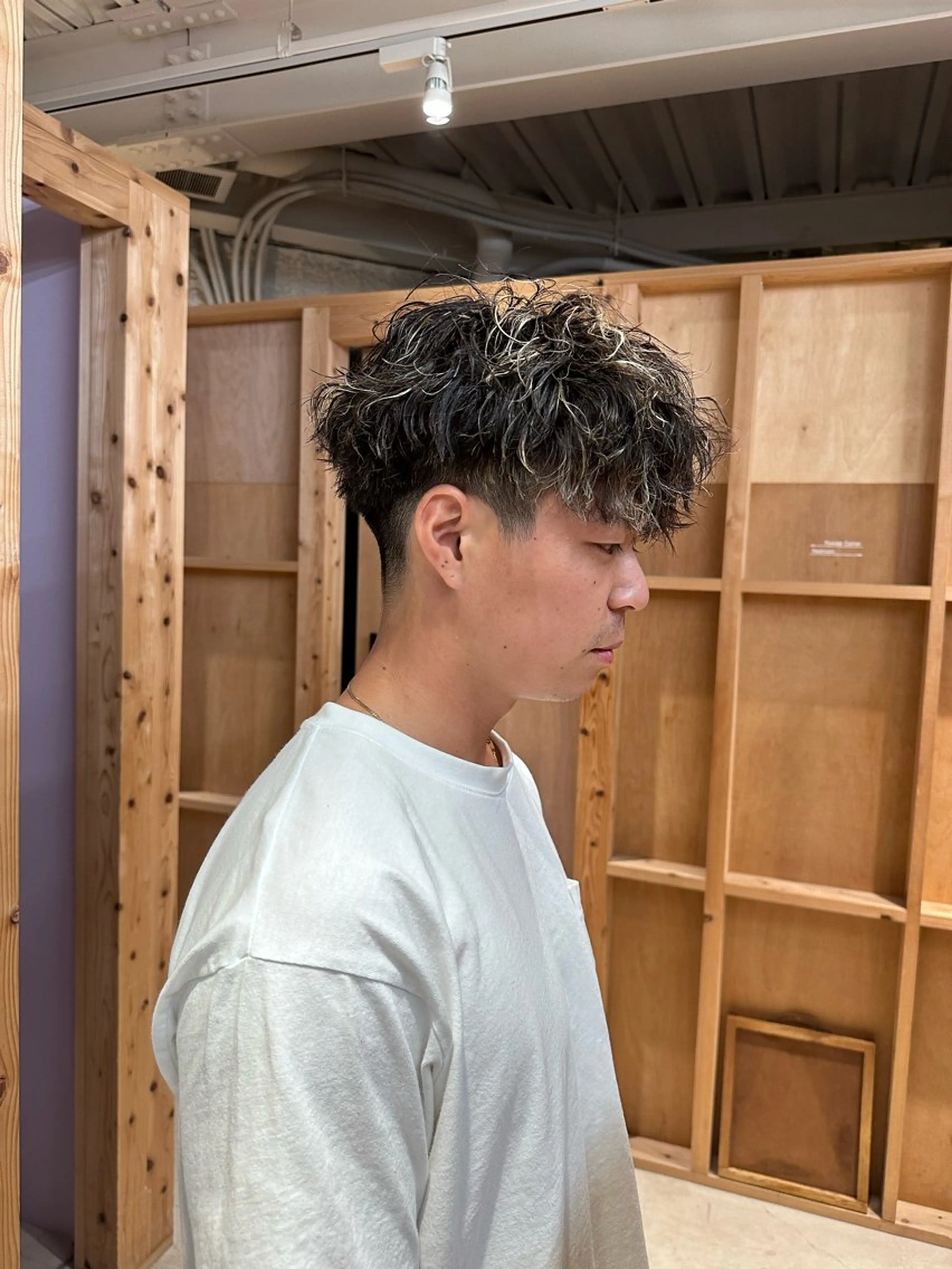 メンズカット＋波巻きパーマ¥17400→¥14900の写真