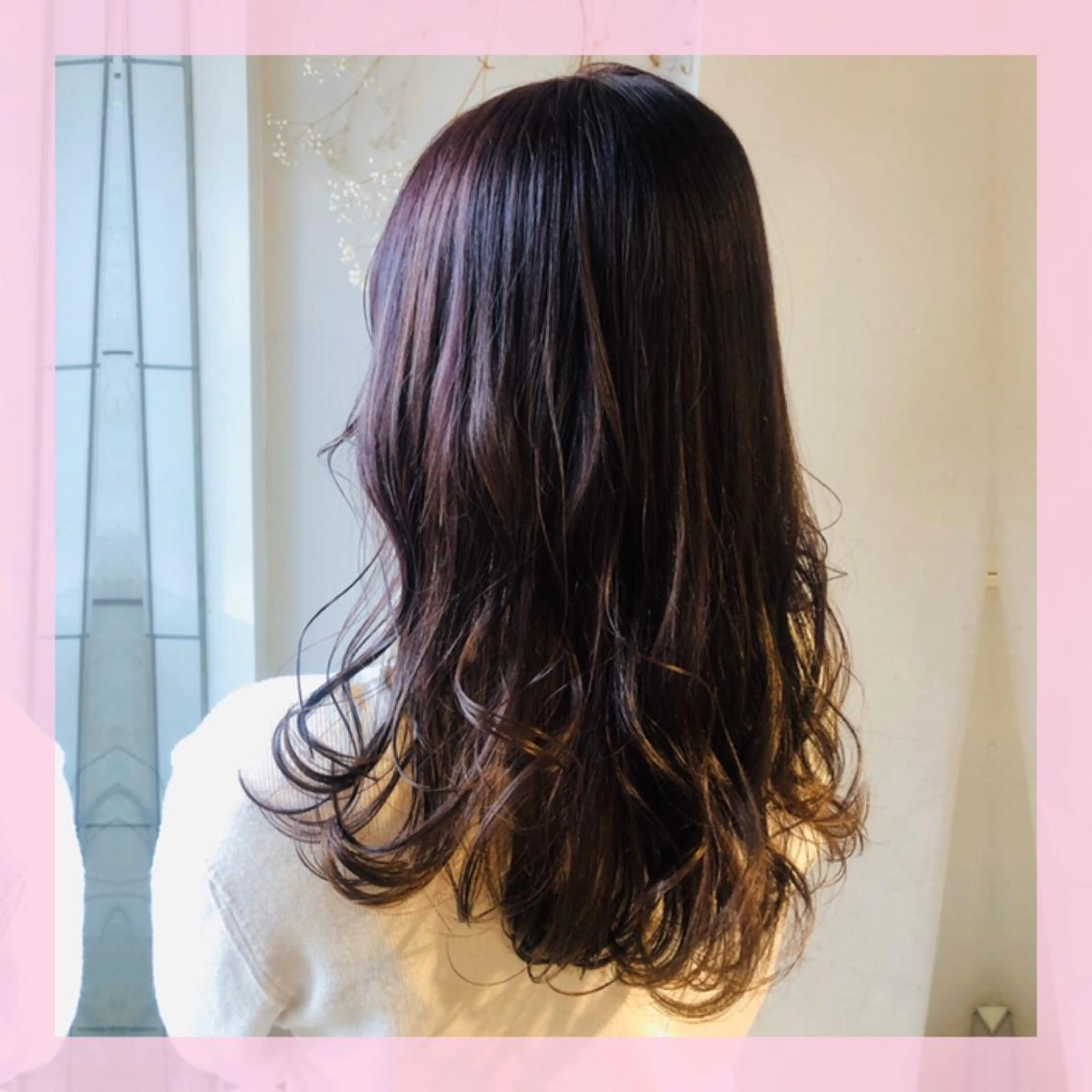 セミロング カラー バイオレットカラー カット ヘアカラー トリートメント plum.所属・🍒前川 🍒のヘアスタイル