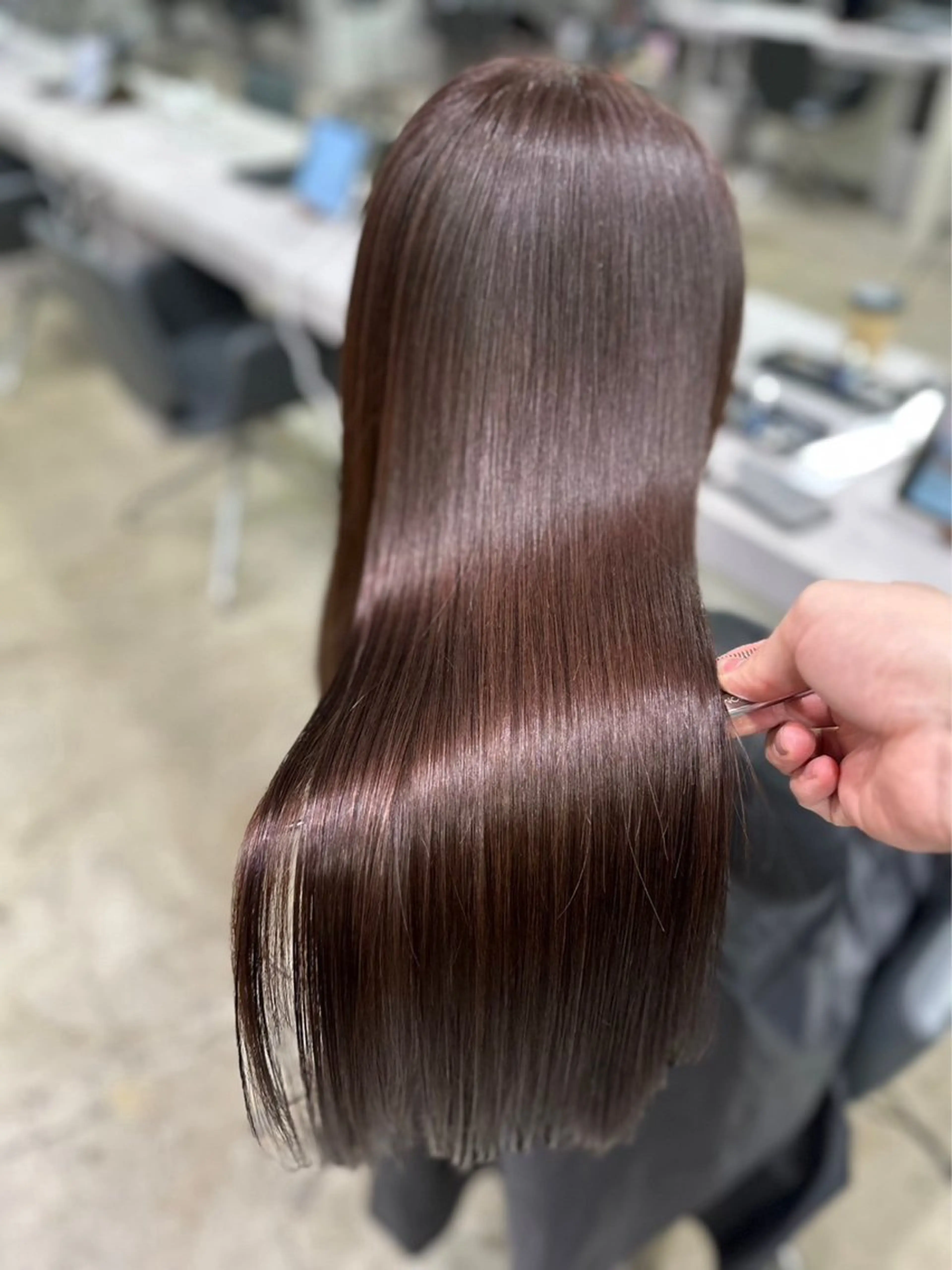 ロング 【ヤバ髪から美髪へ】 縮毛矯正特化アチワのヘアスタイル